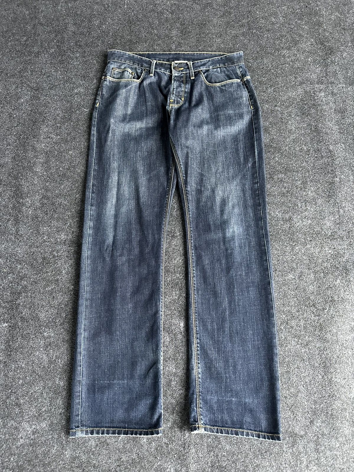 Zara Zara Low Waist Washed Blue Denim D304 Size US 34 / EU 50 - 1 Thumbnail
