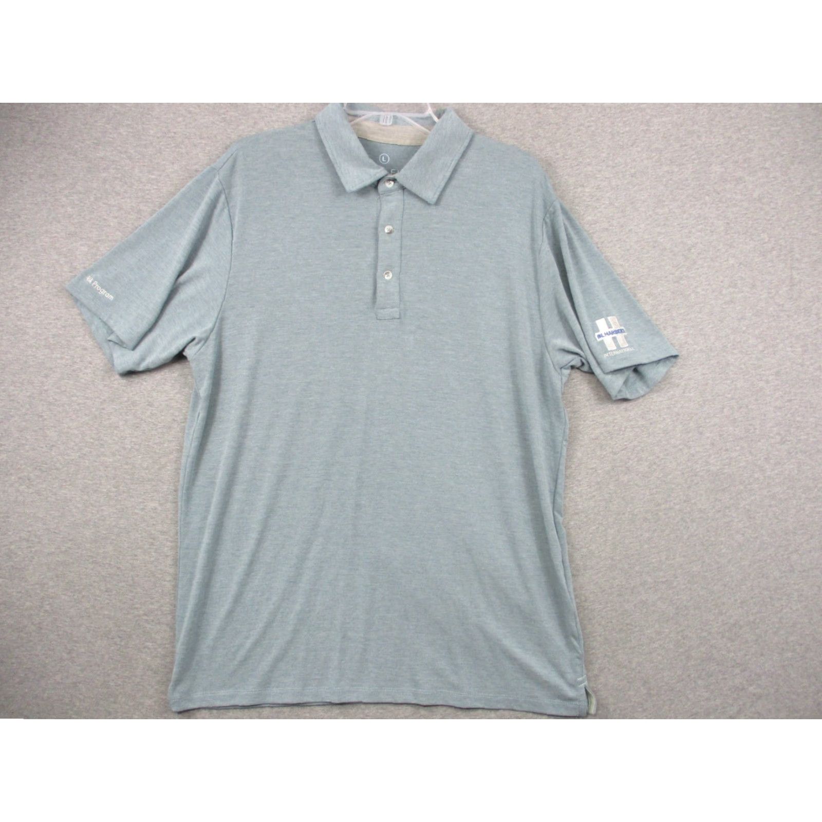 Vintage Free Fly Mens Polo Shirt Large Blue Soft Bamboo Co Branded Size US L / EU 52-54 / 3 - 2 Thumbnail