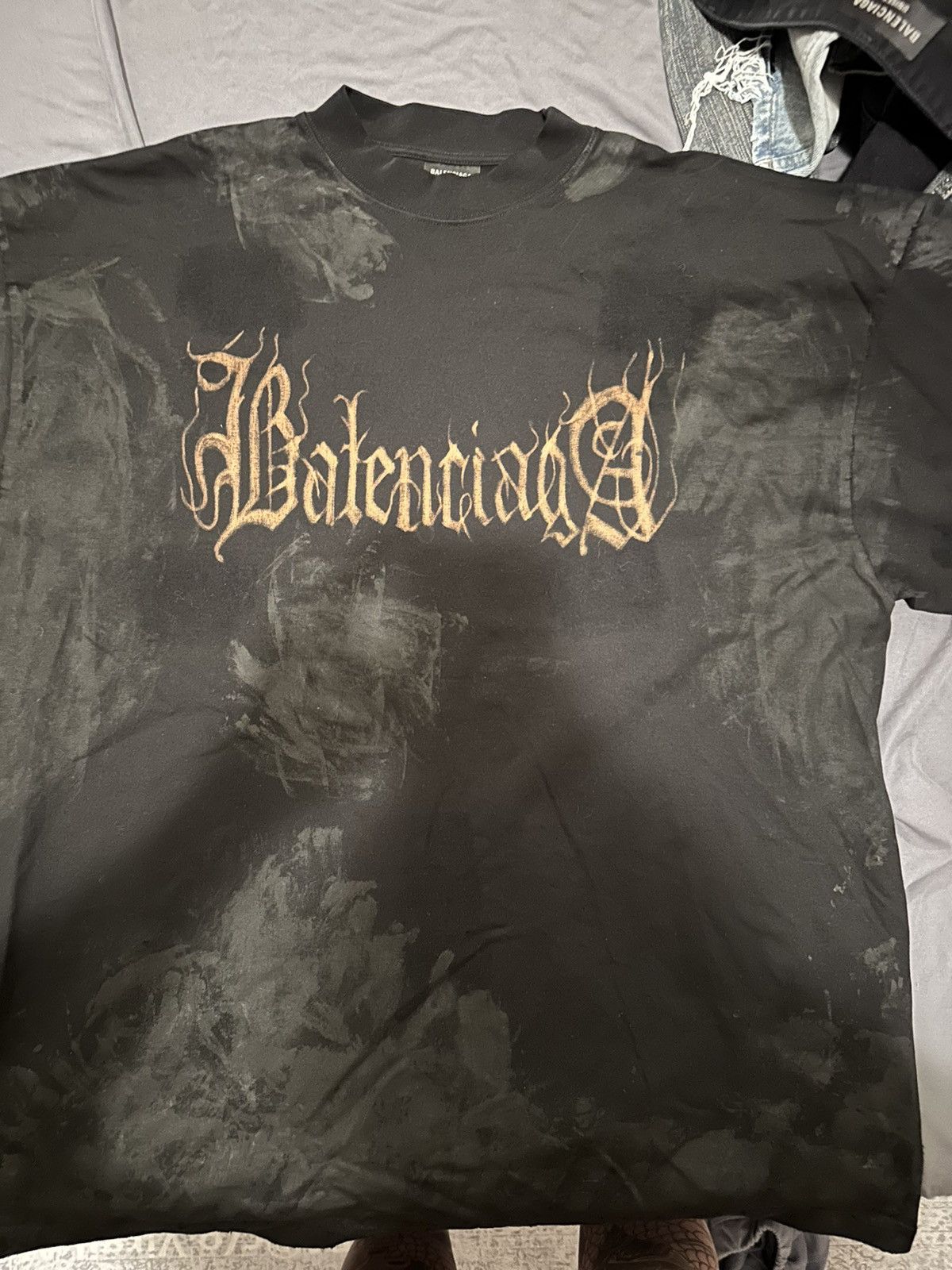 Balenciaga New Balenciaga Heavy Metal Vintage Jersey T shirt L Size US L / EU 52-54 / 3 - 3 Thumbnail