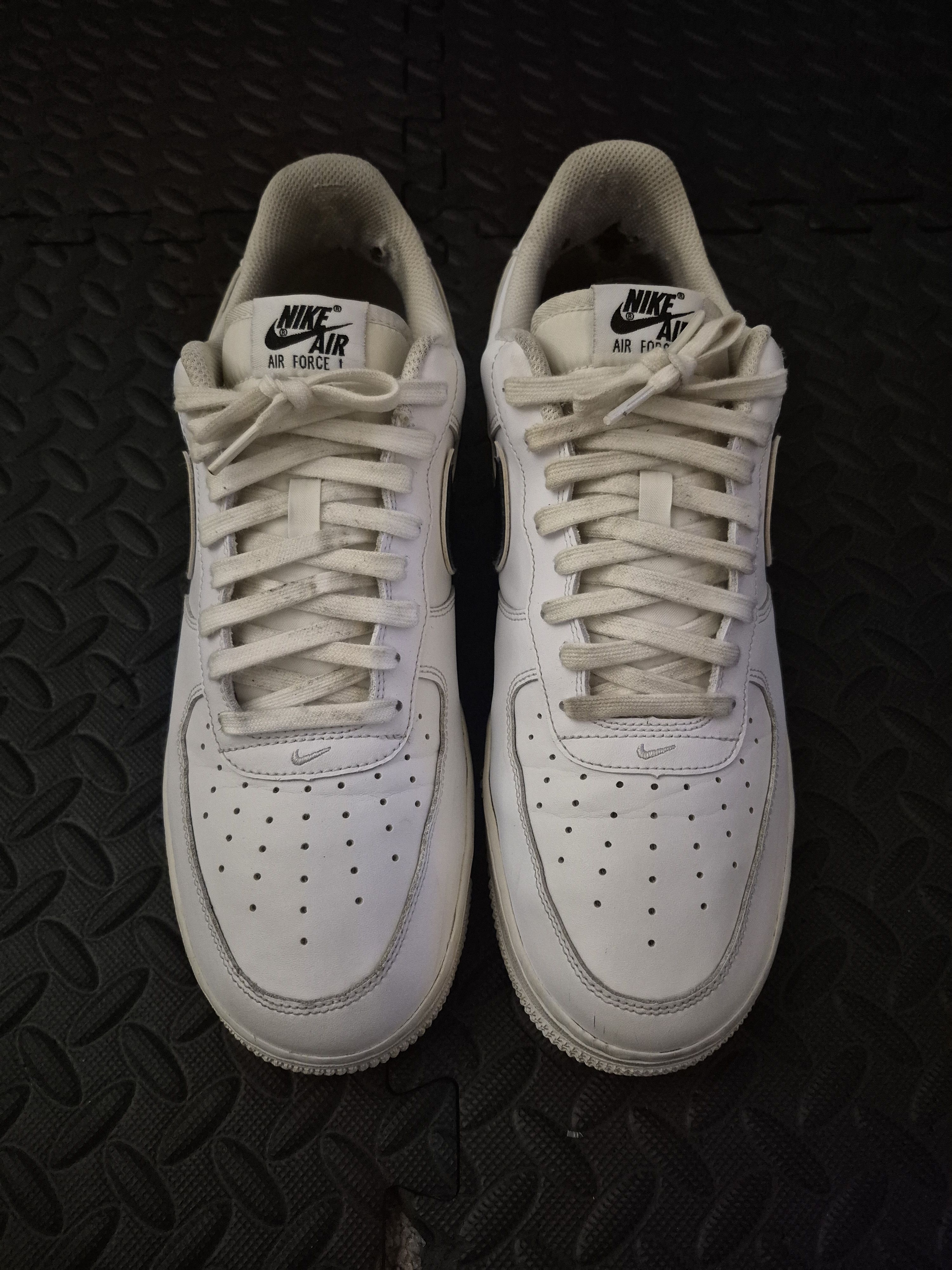 Nike Size 11.5M - Nike Air Force 1 Low WHITE BLACK 2018 Size US 11.5 / EU 44-45 - 4 Thumbnail
