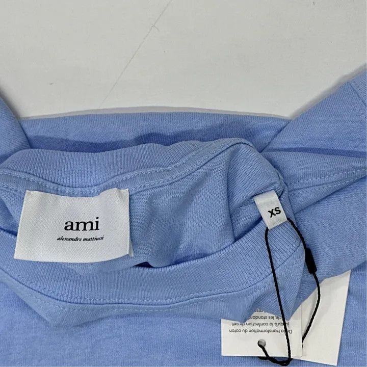 AMI AMIPARIS Heart Embroidered Short Sleeve T-Shirt -2507 Size US XS / EU 42 / 0 - 4 Thumbnail