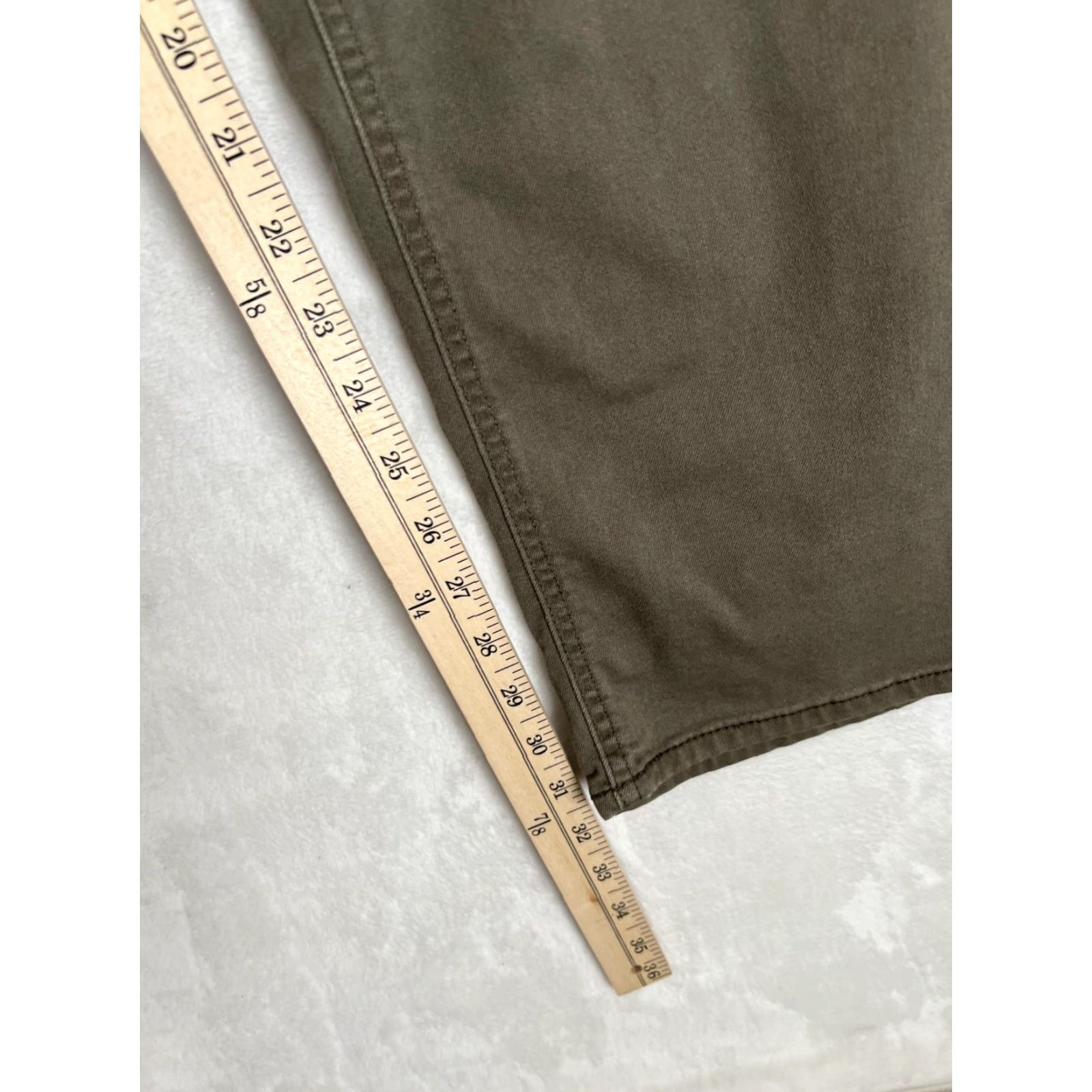 Buffalo David Bitton Buffalo David Bitton Archer Pants Mens 40x32 Olive Green Stretch Denim 5-pocket Zip Fly Mens Size US 40 / EU 56 - 2 Thumbnail