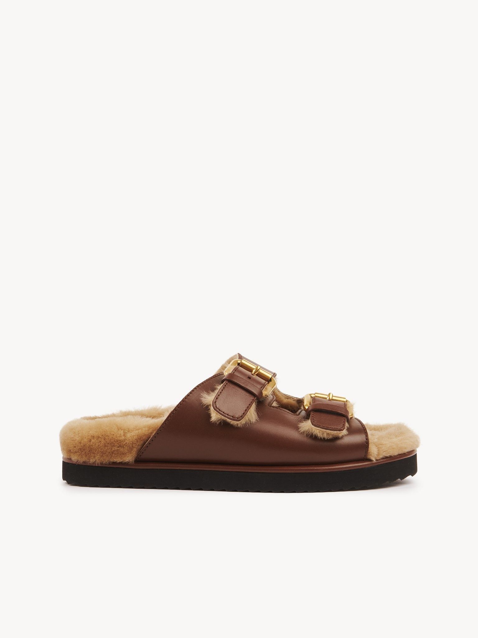 Chloe o1loc1c11025 Nile Slides in Sooty Brown Size US 6 / IT 36 - 1 Thumbnail