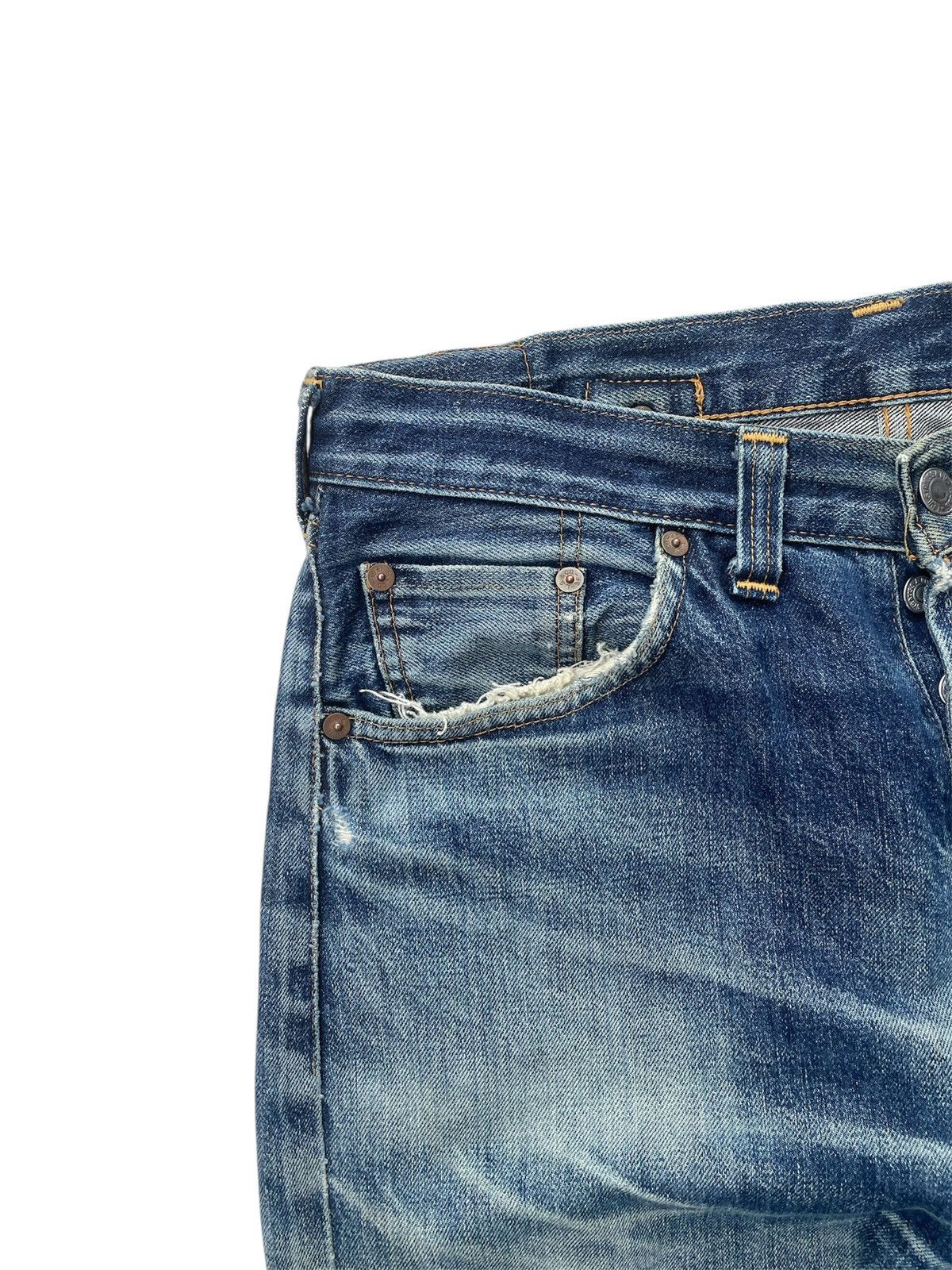 Levi's Rare Levi’s Vintage Clothing (LVC) 201XX Cinch-Back Jeans Size US 31 - 5 Thumbnail