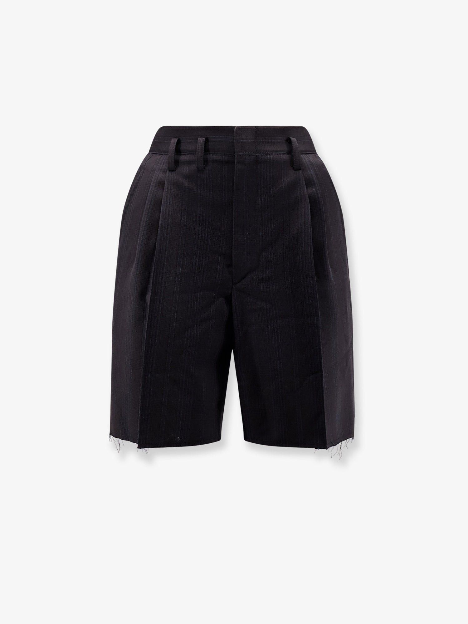 Maison Margiela Striped Virgin Wool Shorts Size 30" / US 8 / IT 44 - 1 Thumbnail