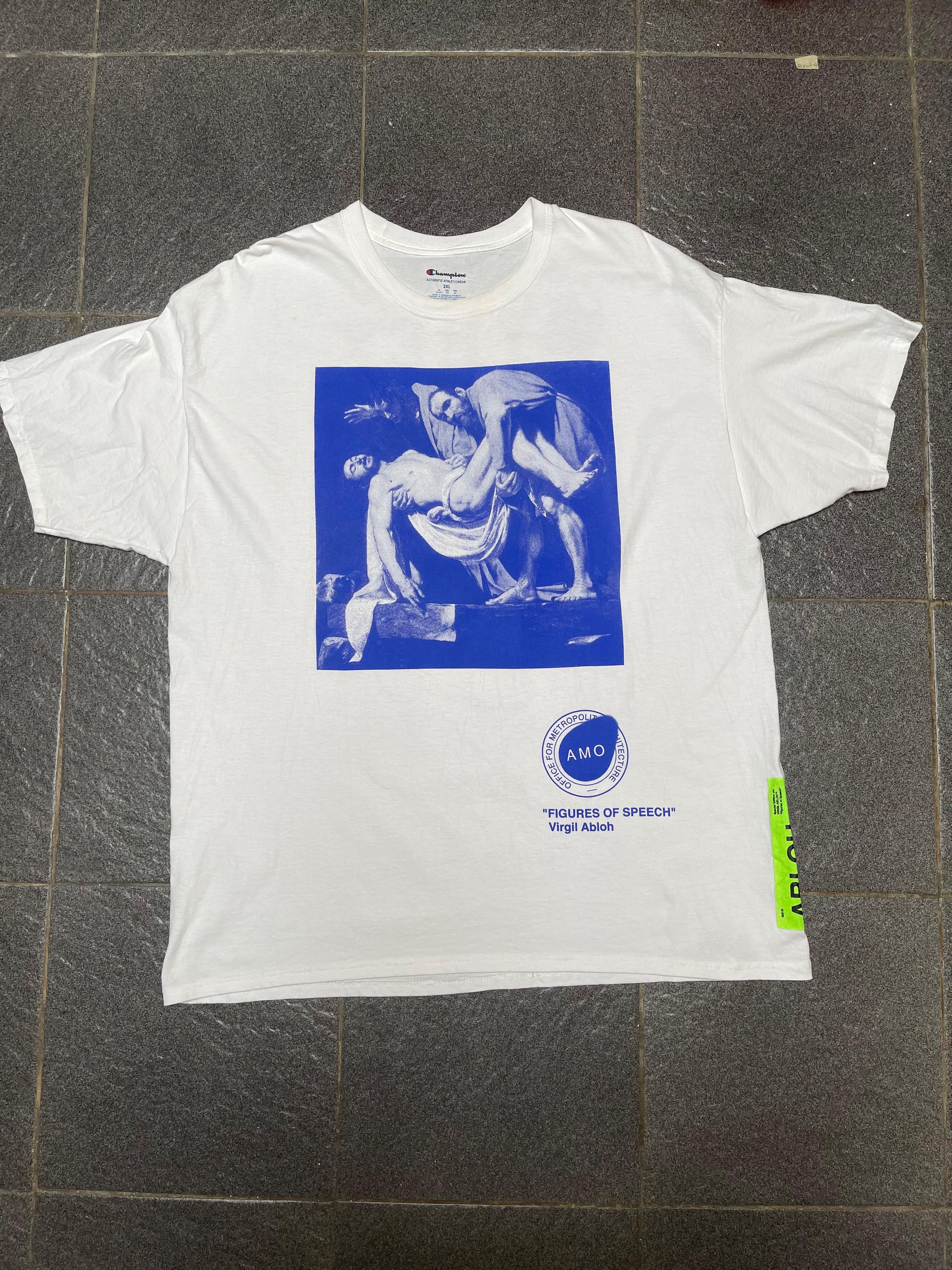 OFF WHITE C/O VIRGIL ABLOH IVORY 'WHITE SWANS' shops T-SHIRT size 38