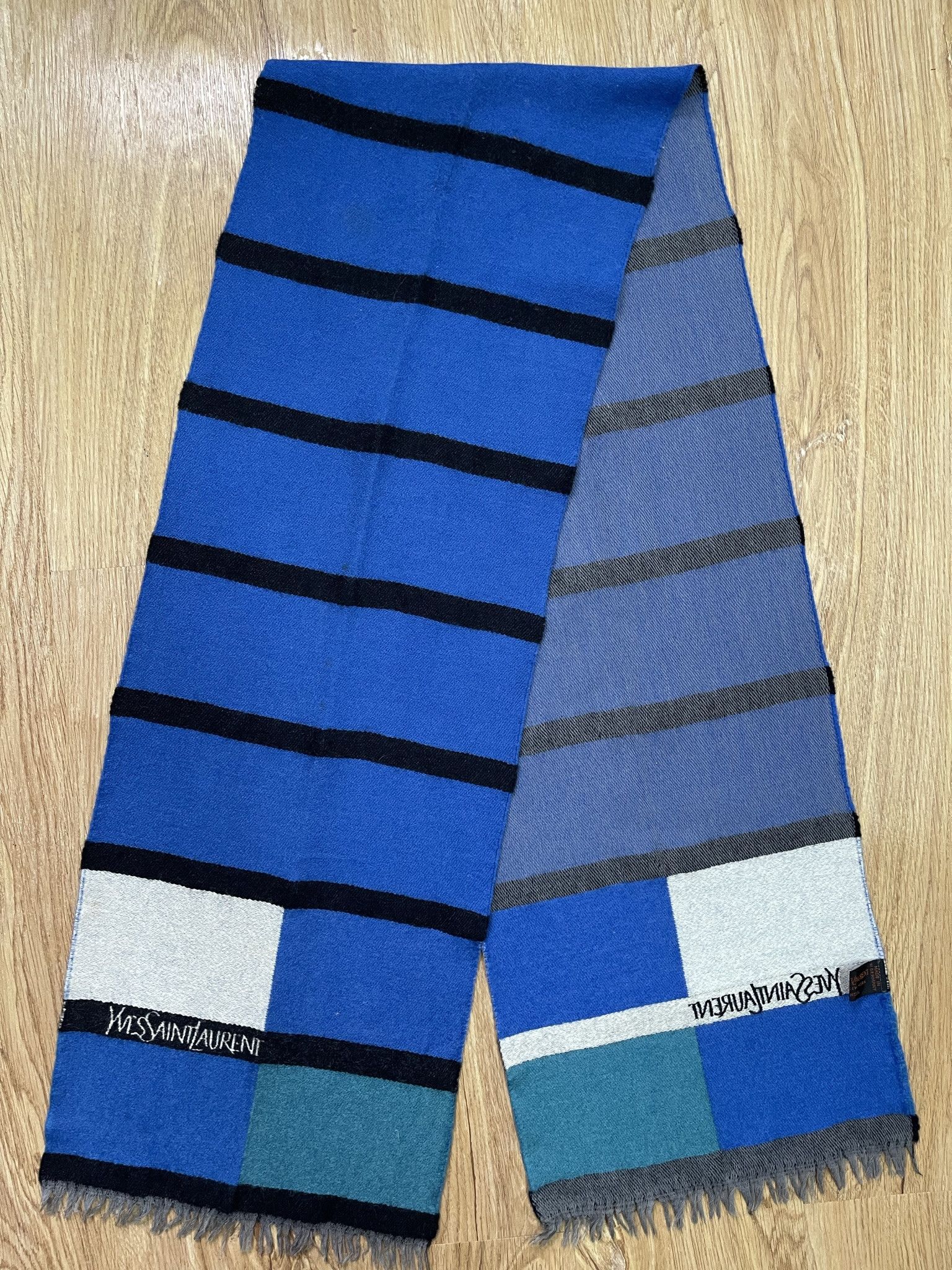 Vintage × Yves Saint Laurent Vintage Yves Saint Laurent Scarf / Muffler - 6019 Size ONE SIZE - 7 Thumbnail
