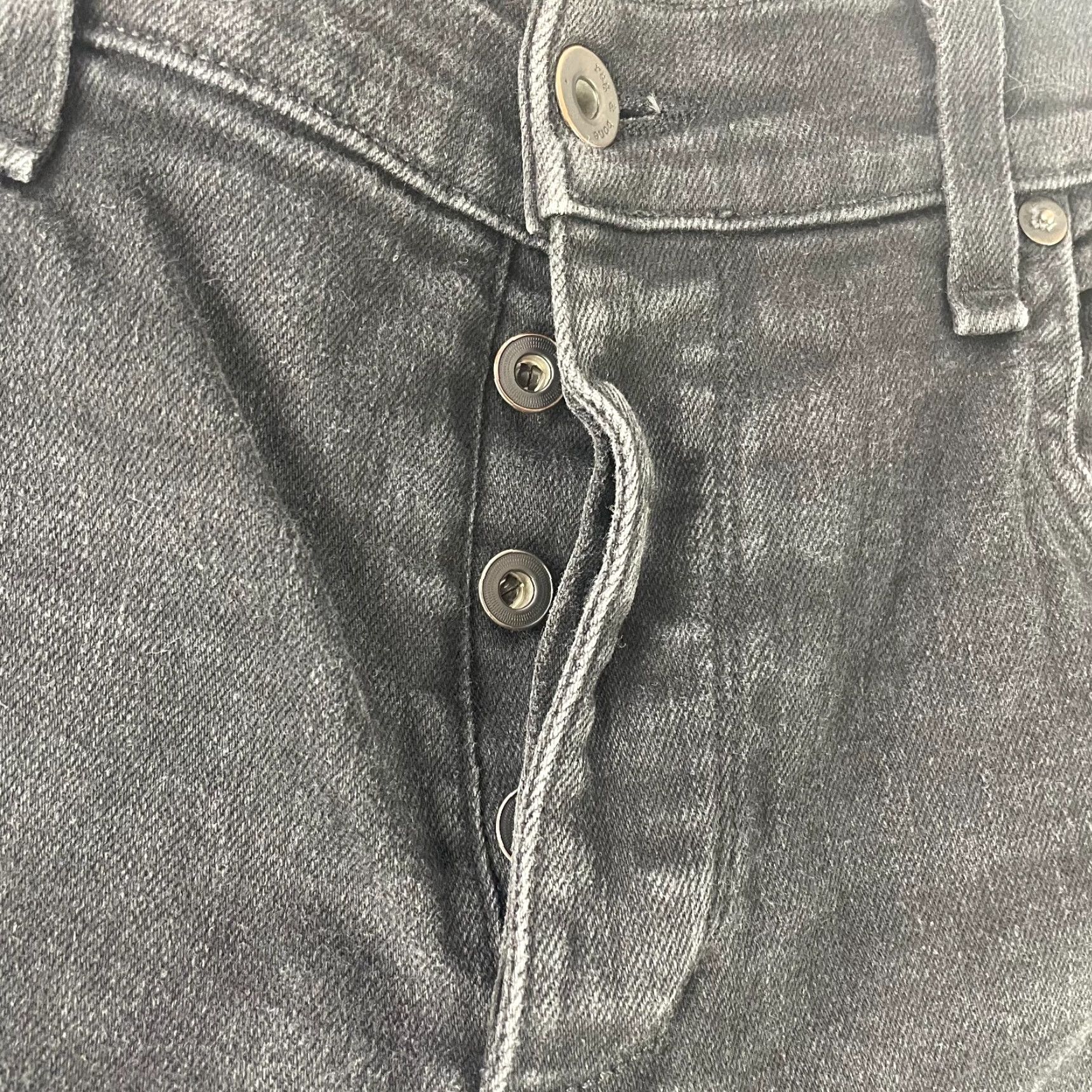 Rag & Bone Rag & Bone Jeans Men 36x33 Black Fit 1 Skinny Leg Button Fly Designer Denim USA Slim Rise Mid 36 in Inseam 33 in 5-Pocket Mens Denim Shirt? Size US 36 / EU 52 - 5 Thumbnail