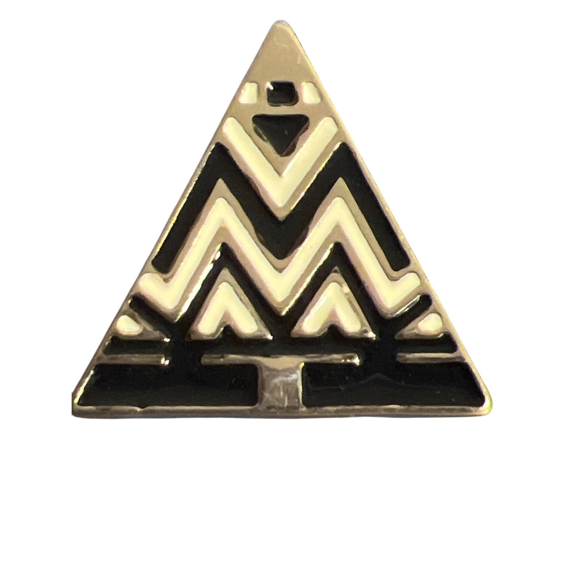 Other Vtg Art Deco Geometric Triangle Enamel Earrings Gold Tone Bl Size ONE SIZE - 2 Thumbnail
