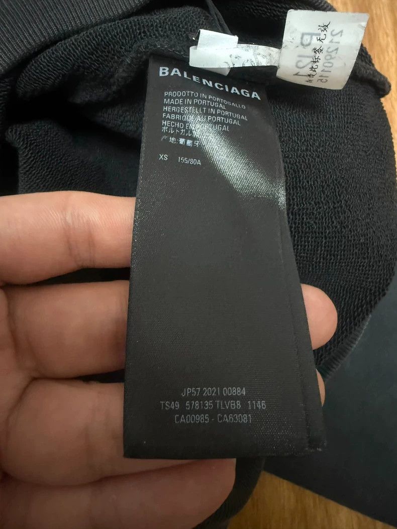 Balenciaga Balenciaga Black Grey Logo Embroidered Hoodie Size US XS / EU 42 / 0 - 5 Thumbnail