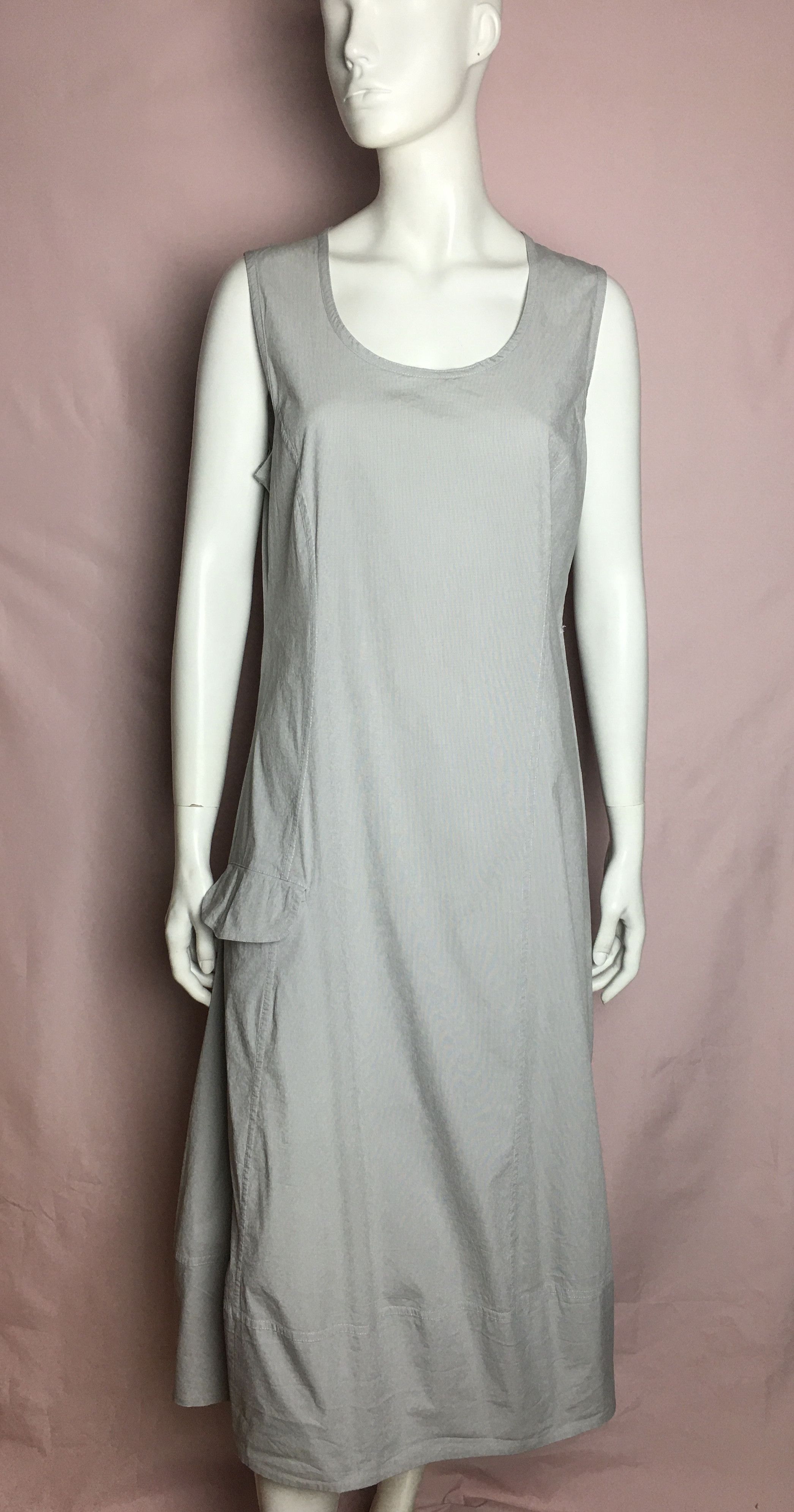 Rundholz Rundholdz Cotton Blend Grey Long Sleeves Dress Size L Size L / US 10 / IT 46 - 1 Thumbnail