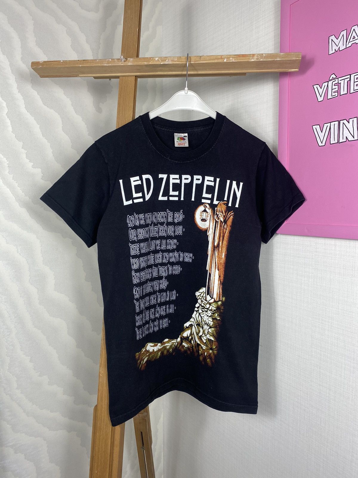 Band Tees × Led Zeppelin × Vintage Led Zeppelin Death T Shirt Size US S / EU 44-46 / 1 - 1 Thumbnail