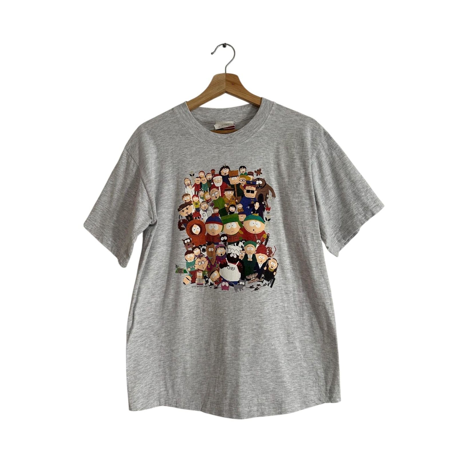 Vintage South Park 1999 Comedy Central Grey Tee Shirt Size US M / EU 48-50 / 2 - 1 Thumbnail