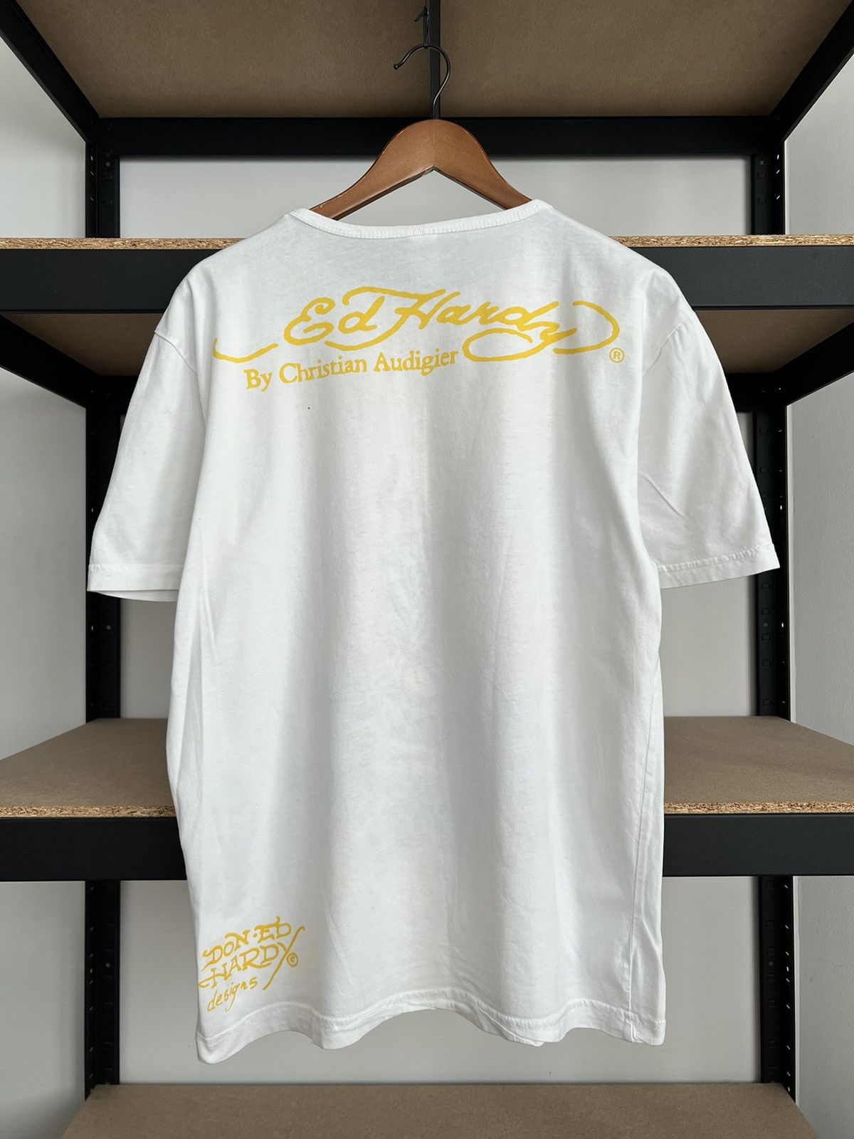 Ed Hardy Ed Hardy Christian Audigier Eagle Tattoo White T-shirt Size US L / EU 52-54 / 3 - 2 Thumbnail