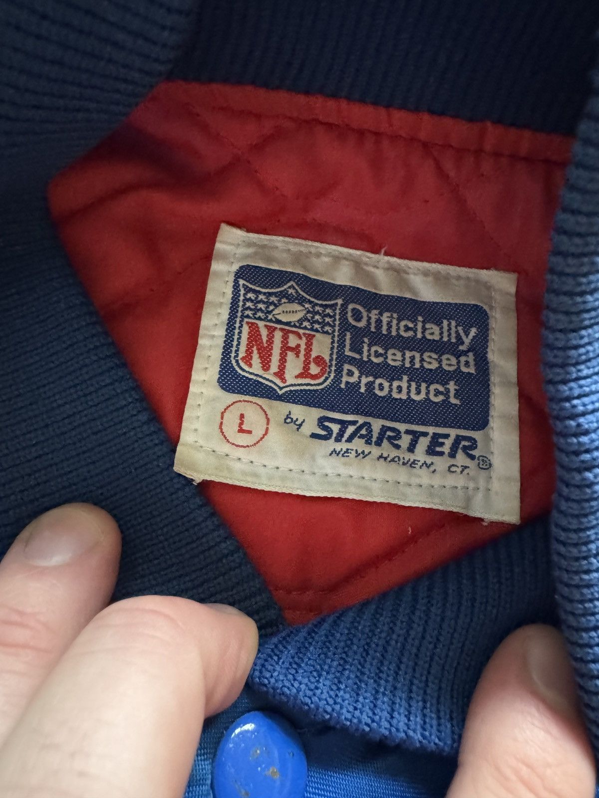Starter Vintage 80s/90s New York Giants NFL Football Starter Jacket Size US L / EU 52-54 / 3 - 5 Thumbnail