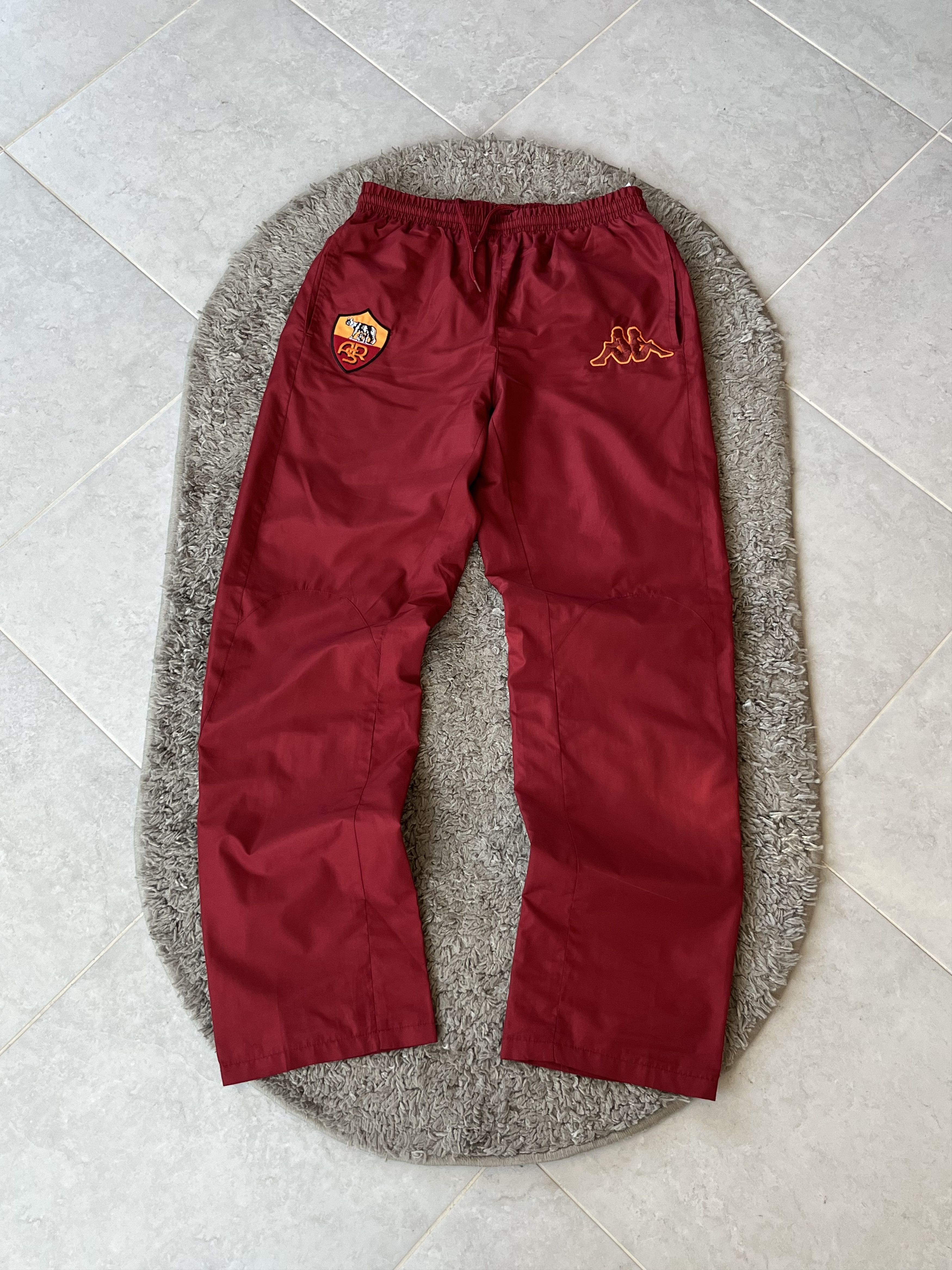 Kappa Vintage Nylon Pants Kappa Y2K Soccer Football A.S. ROMA Size US 30 / EU 46 - 1 Thumbnail