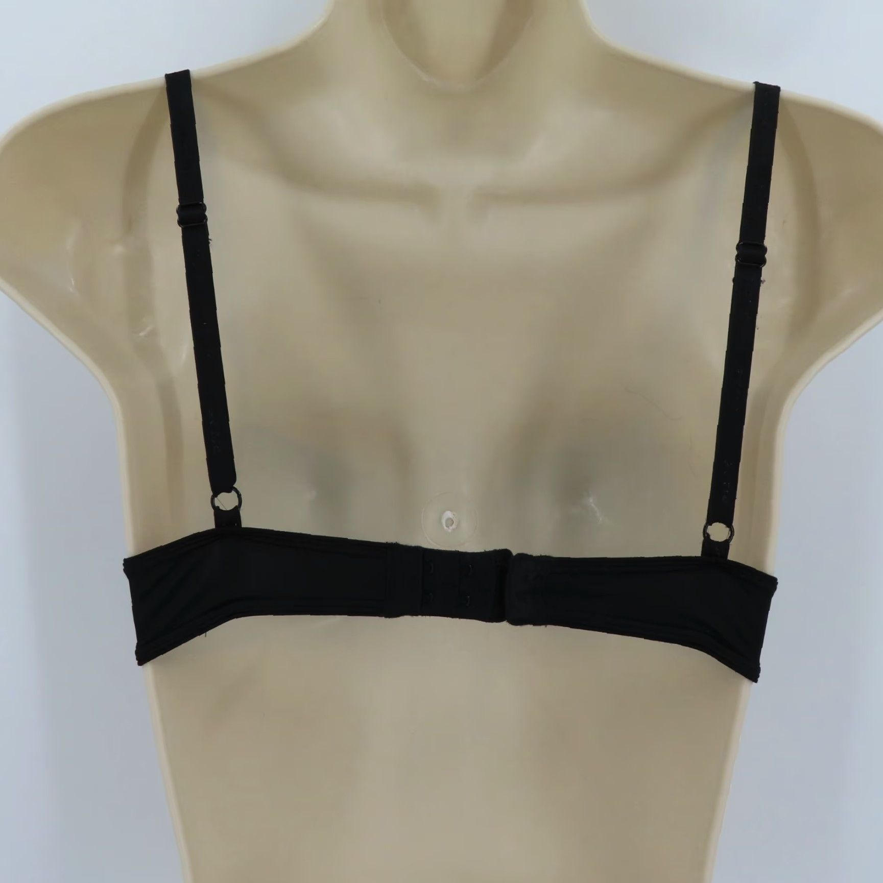Vintage Aerie Paige Bra Solid Black Underwire Padded Push Up Women Adjustable Straps 32B Size ONE SIZE - 6 Thumbnail