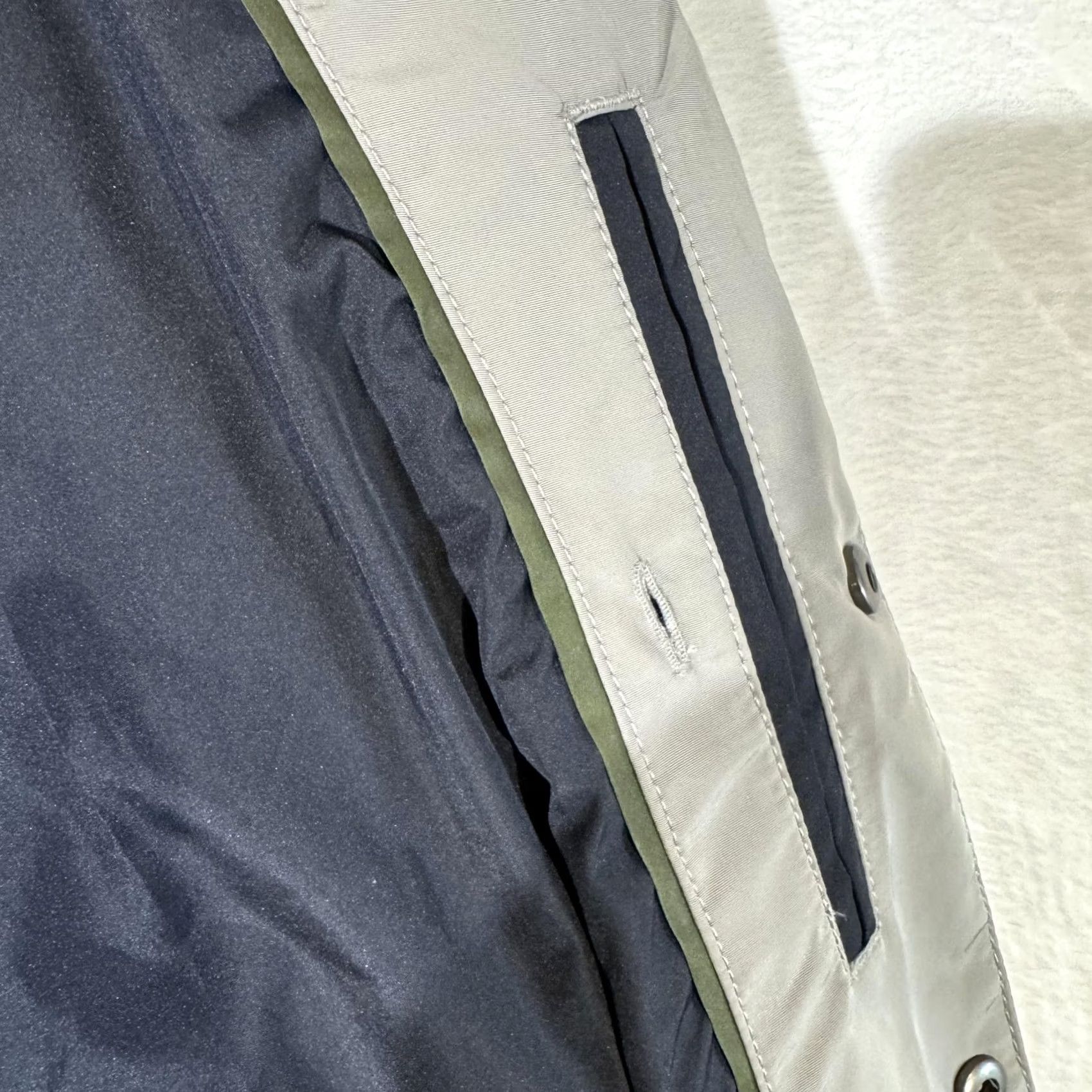 Banana Republic Banana Republic Jacket Mens XL Gray Navy Blue Bomber Varsity Snap Front Size US XL / EU 56 / 4 - 5 Thumbnail