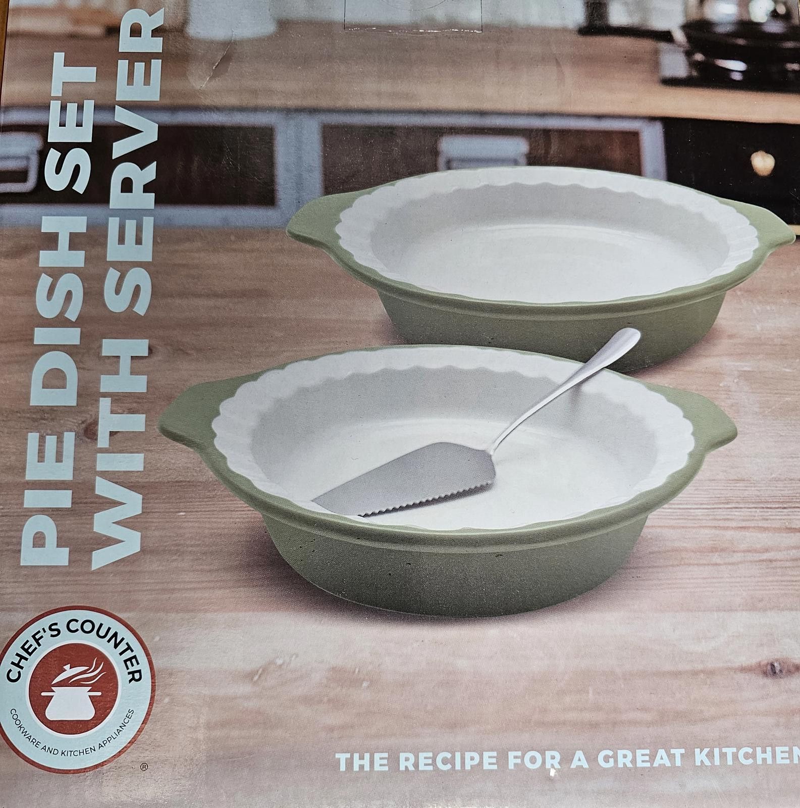 Other NWT Chef's Counter Pie Dish Set With Server Size ONE SIZE - 2 Thumbnail