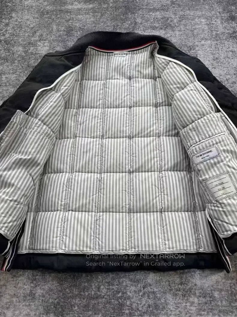 Thom Browne Thom Browne Woolen Herringbone Down Jacket Size US S / EU 44-46 / 1 - 4 Thumbnail