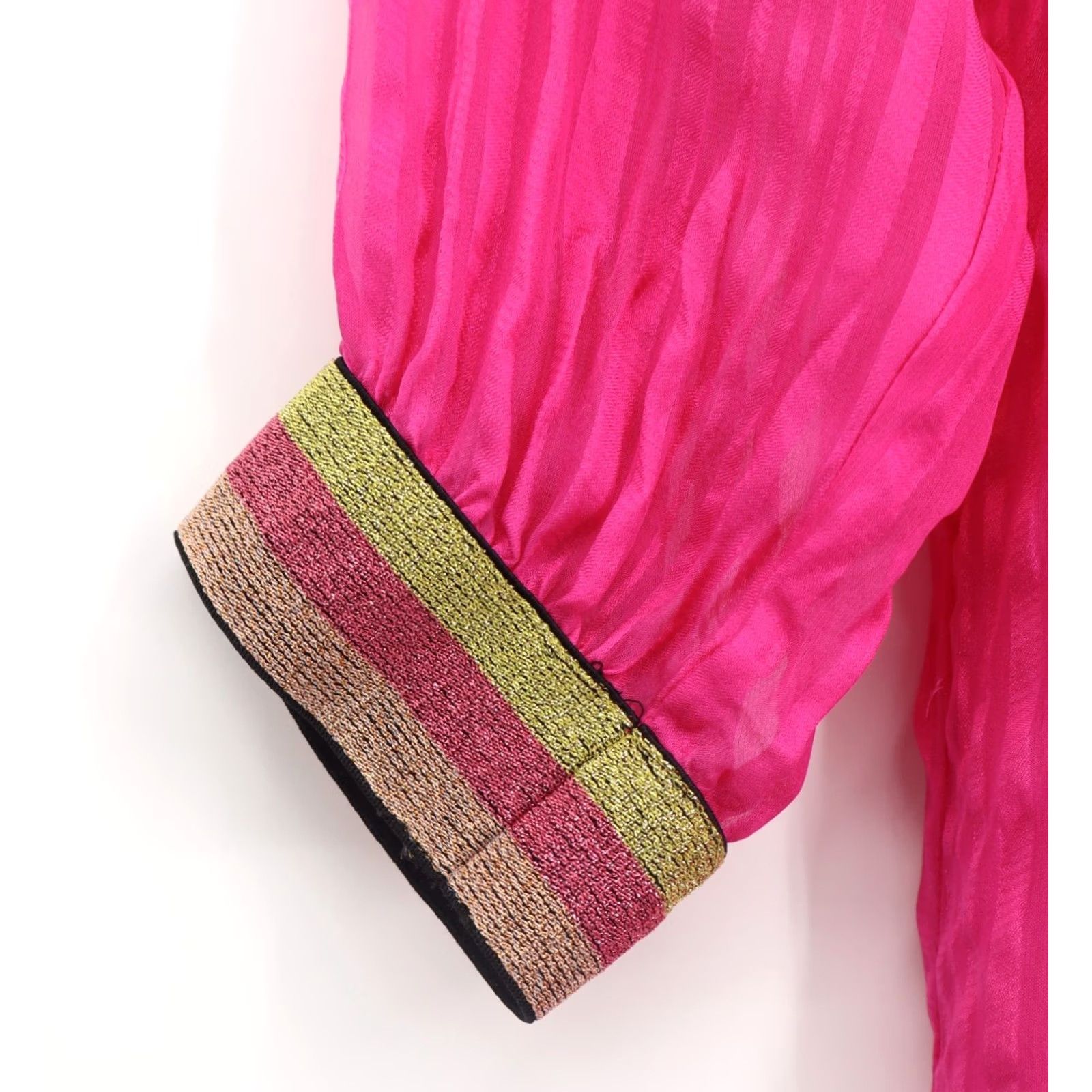 Vintage Marie Oliver Dress Silk Short Mini V-Neck Pink 100% Silk Lined Casual Party/Cocktail Women's M Size M / US 6-8 / IT 42-44 - 5 Thumbnail