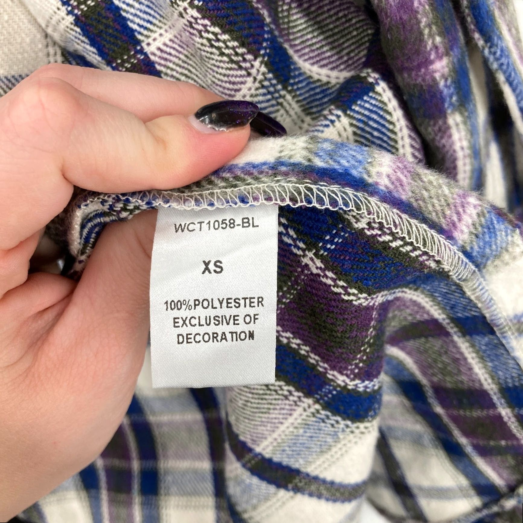 Anthropologie THML Cardigan Sweater Women's XS Blue Plaid Short Sleeve Cozy Soft - Anthropologie THML Cardigan Sweater Women's XS Blue Plaid Short Sleeve Cozy Soft Size XS / US 0-2 / IT 36-38 - 5 Thumbnail