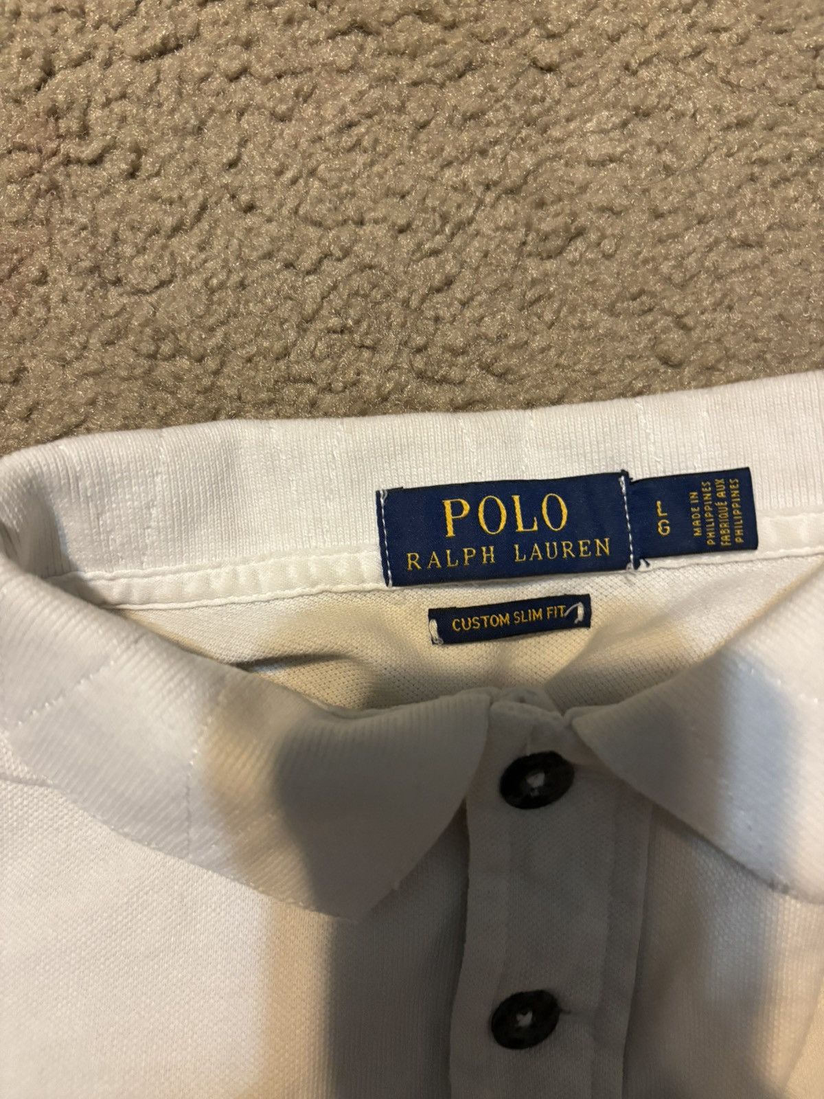 Polo Ralph Lauren White Polo RL short sleeve Size US L / EU 52-54 / 3 - 4 Thumbnail