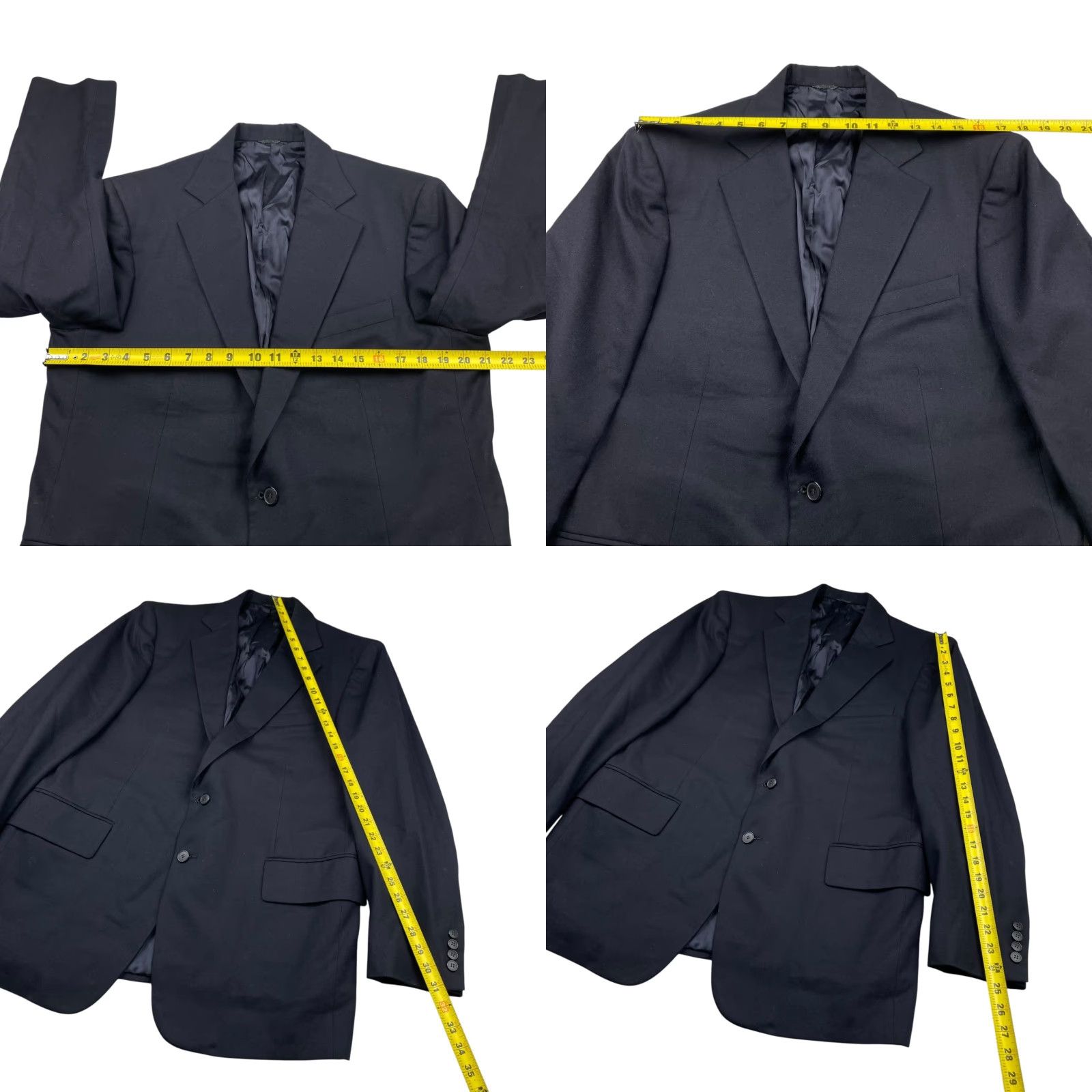 Vintage VTG Dunhill Tailors Men’s Blazer Coat Jacket Wool Flannel 2-Button Navy 44R US Adults Mens Size 44R - 8 Thumbnail