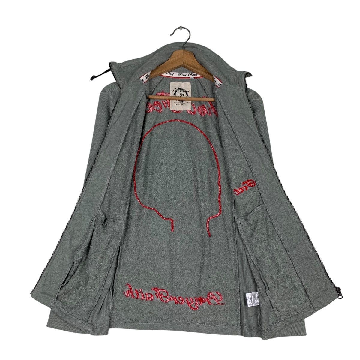 Japanese Brand TWO FEET Prayer Faith Skull Big Logo Sweater #0783-C35 Size US M / EU 48-50 / 2 - 12 Thumbnail