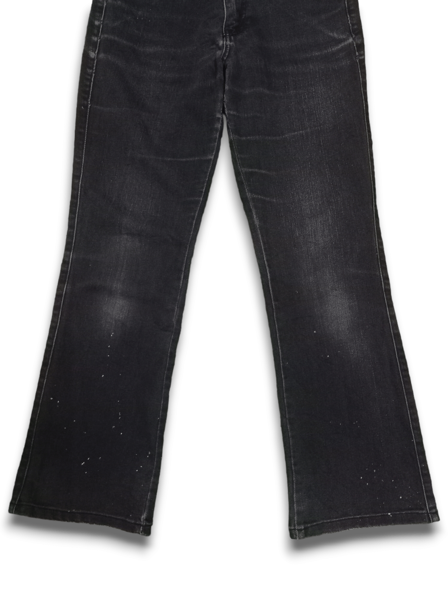 Japanese Brand × Uniqlo Vintage Uniqlo Paint Splatter Flares Style High Rise Denim Size US 28 / EU 44 - 9 Thumbnail