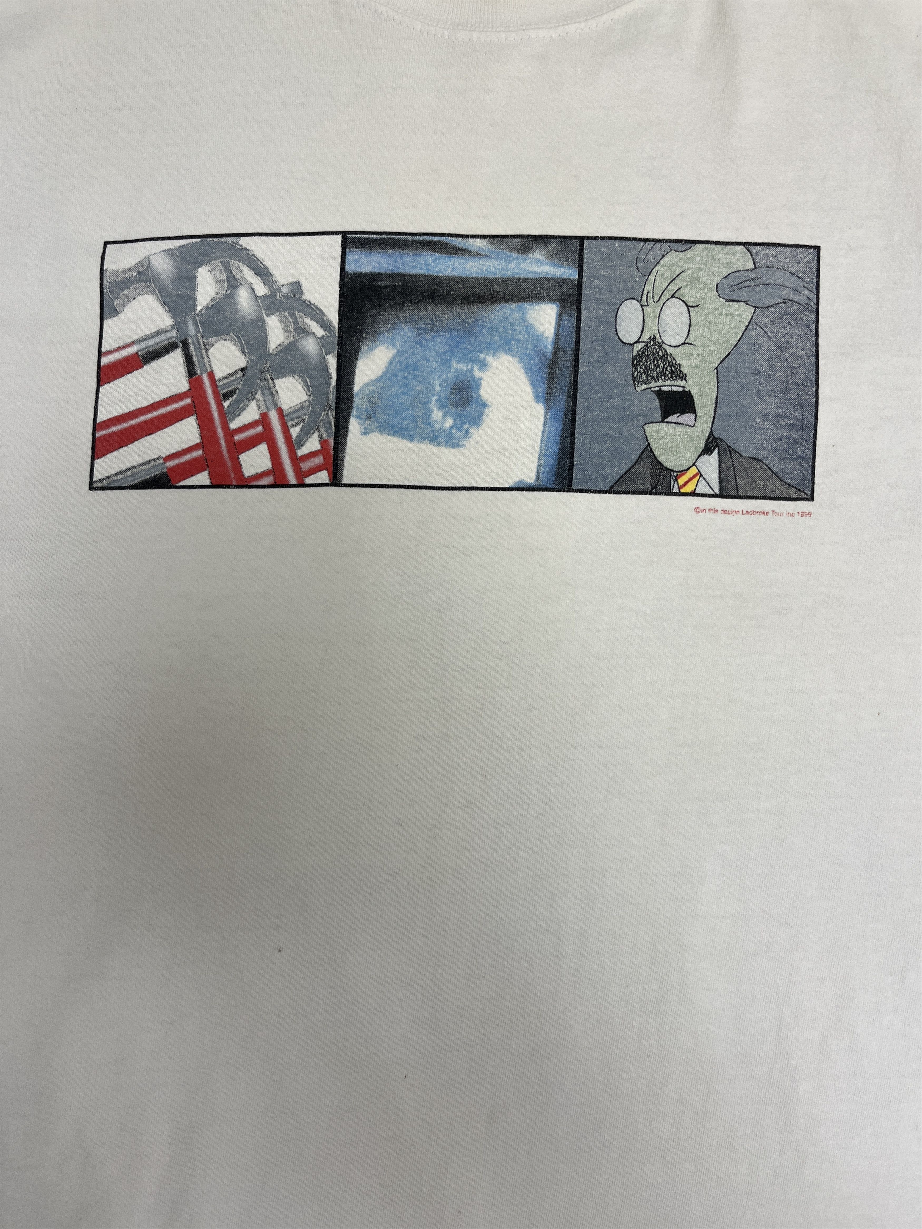 Vintage Roger Waters In The Flesh Vintage White T-Shirt Tee Size US L / EU 52-54 / 3 - 2 Thumbnail