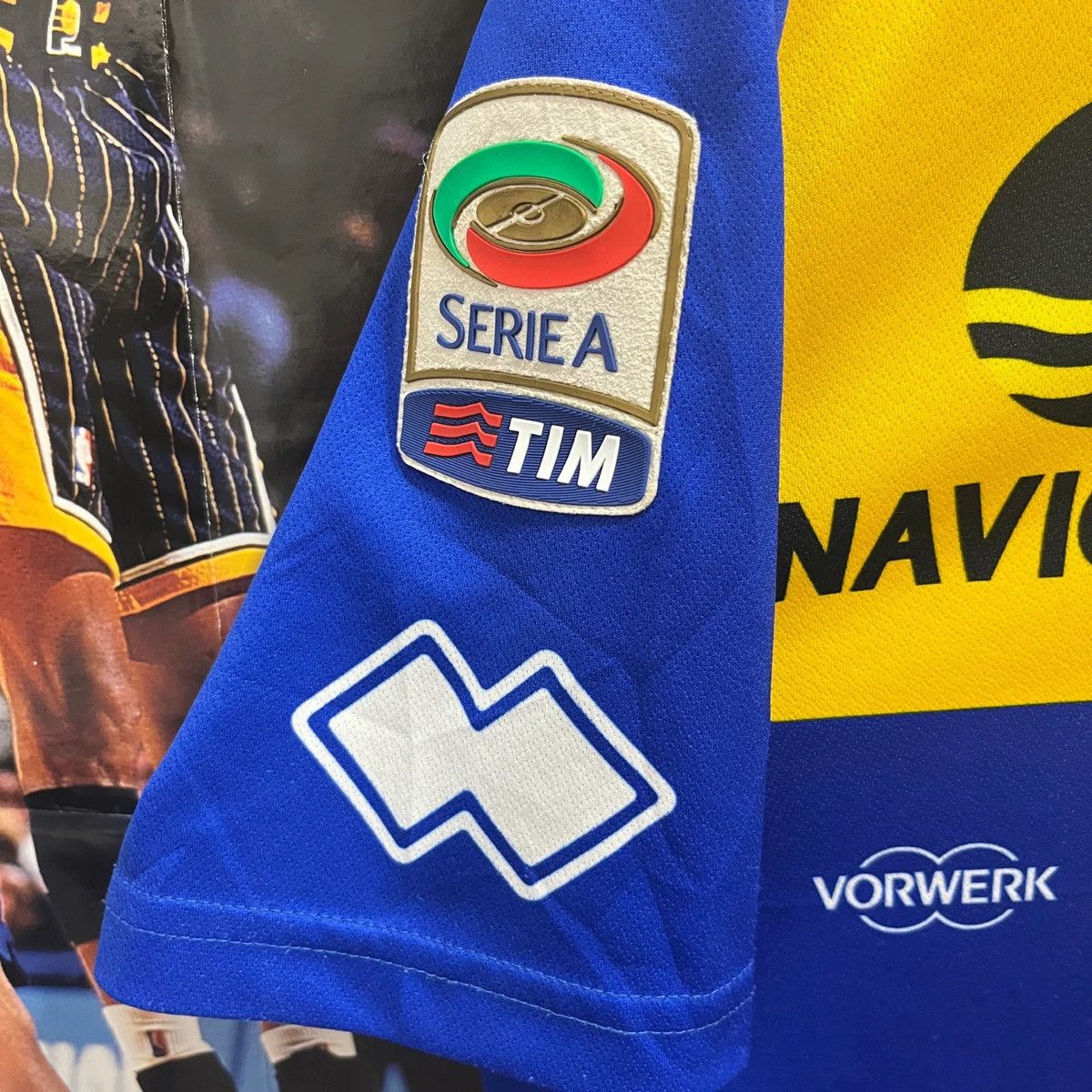 Errea Parma 2013-14 Away Parolo Match Worn Football Jersey Shirt Size US L / EU 52-54 / 3 - 7 Thumbnail