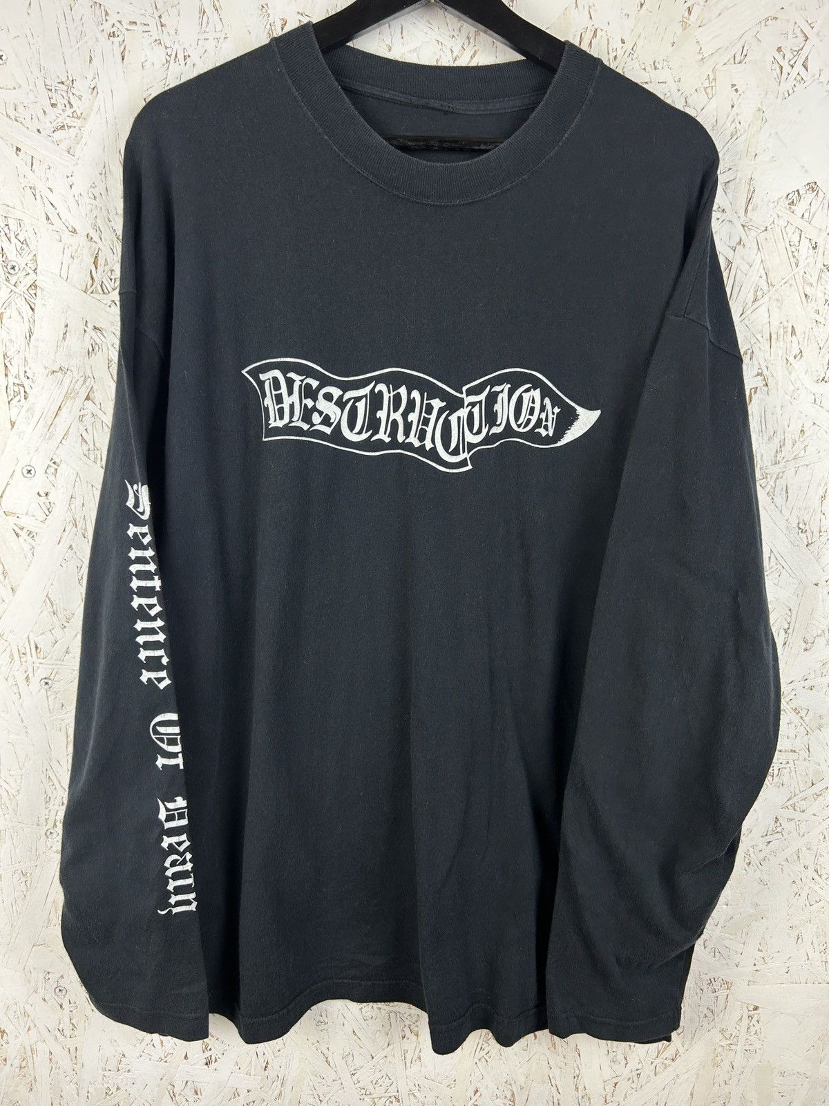 Band Tees Vintage Destruction Sentence Of Death Metal Long Sleeve L/XL Size US XL / EU 56 / 4 - 1 Thumbnail