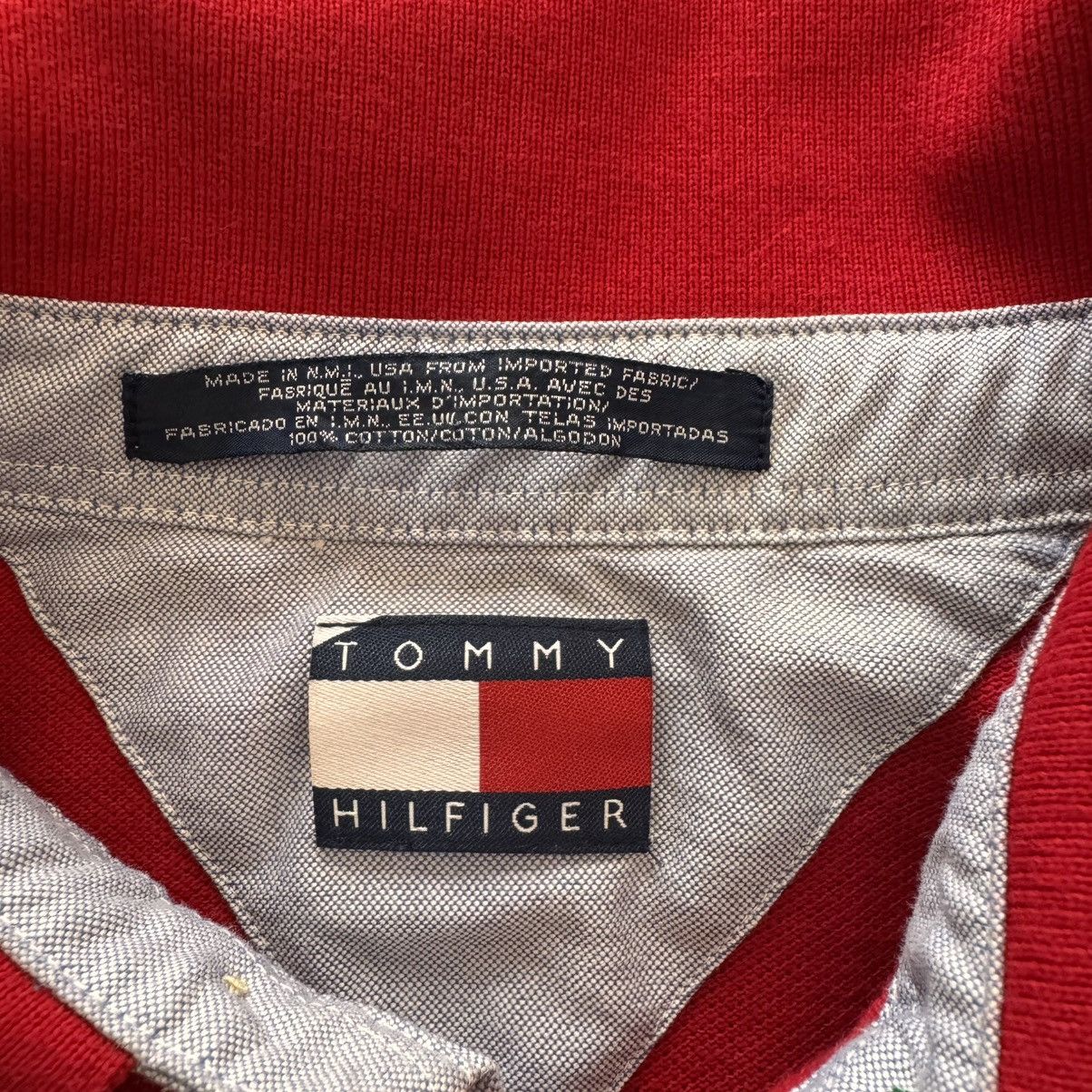 Tommy Hilfiger Vintage Tommy Hilfiger Polo Shirt Big Logo Lion Chest Sz XL Size US XL / EU 56 / 4 - 3 Thumbnail