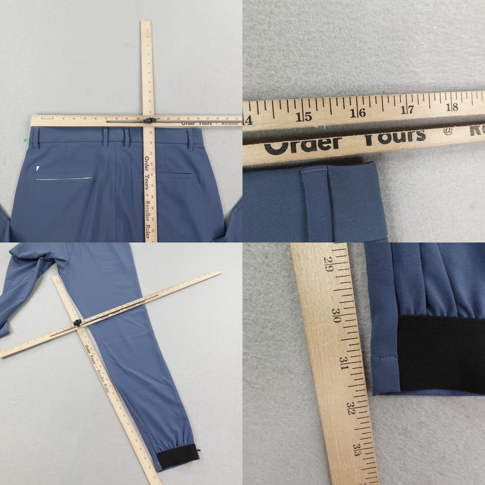 All Blues PRIMO Jogger Pants Mens 32 Tall Blue Tapered Ankle Zip Performance Athleisure Sports Gymswear Mens Size US 32 / EU 48 - 8 Thumbnail