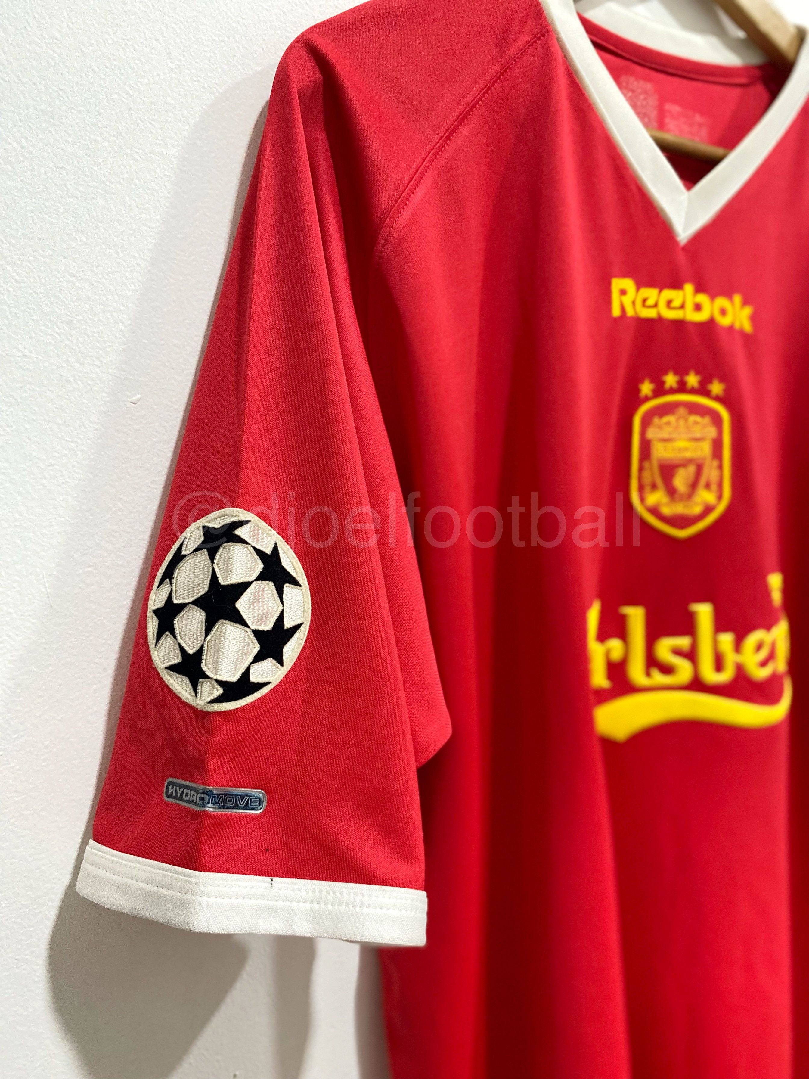 Reebok Liverpool FC 2001 Home UCL Michael OWEN #10 Ballon d'Or Size US XL / EU 56 / 4 - 4 Thumbnail