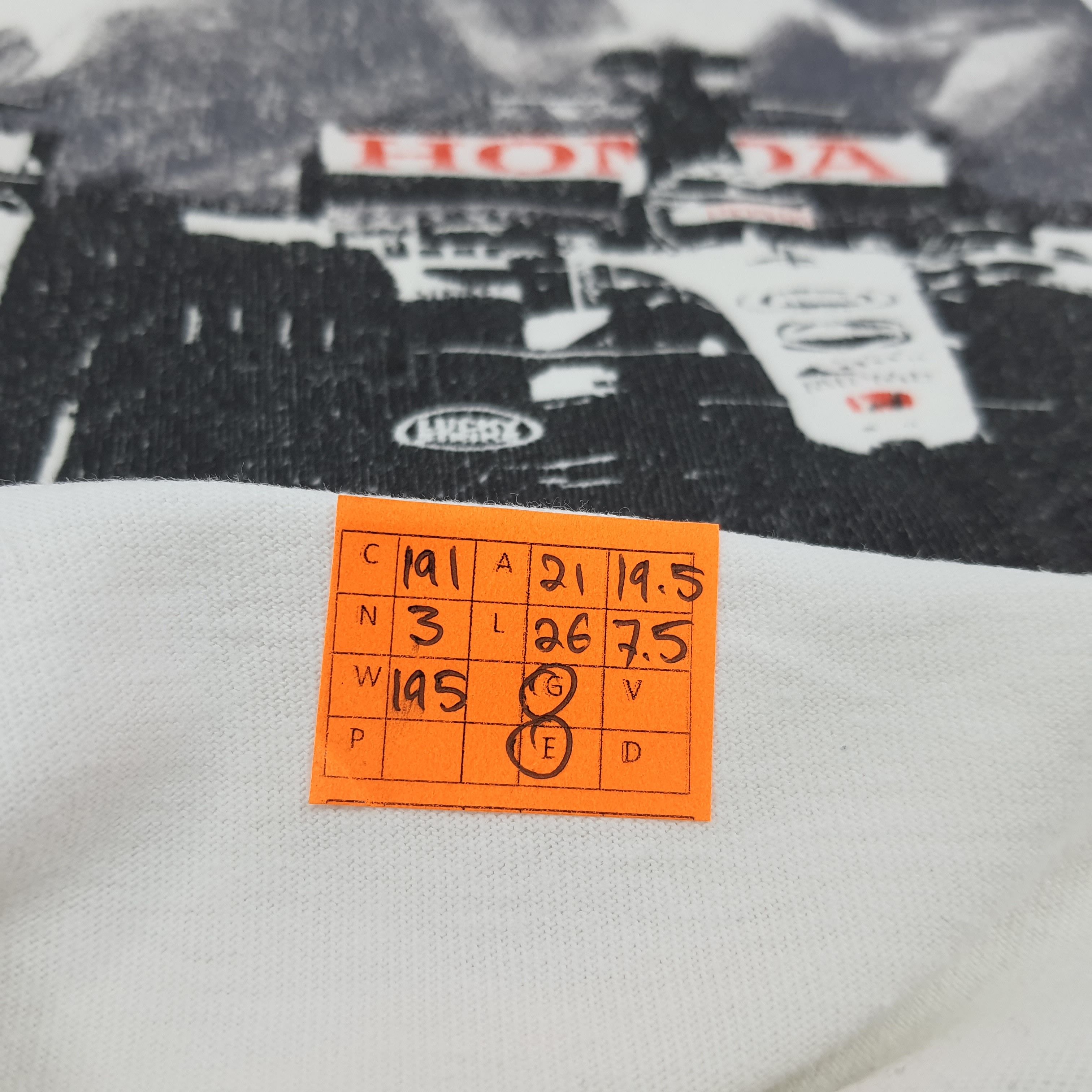 Honda × Vintage Vintage Honda Racing Formula 1 F1 Japan Tshirt Size US L / EU 52-54 / 3 - 6 Thumbnail
