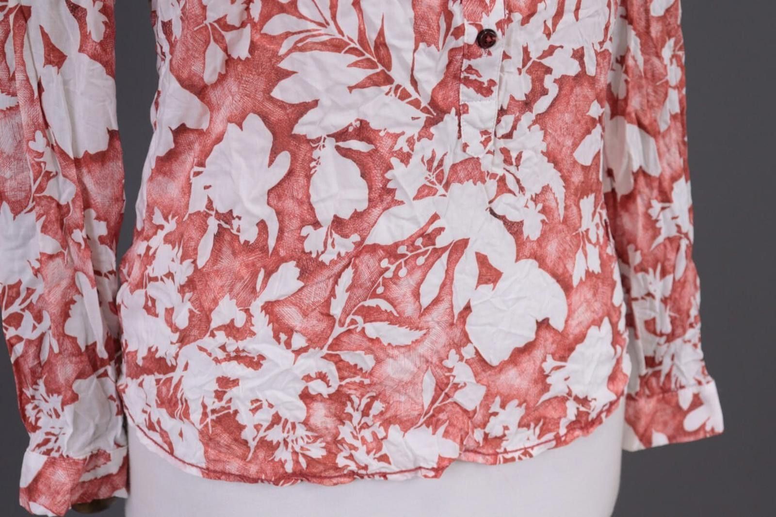 Designer Emily Van Den Bergh Multicolor Floral Henley Shirt Size 38 Size M / US 6-8 / IT 42-44 - 5 Thumbnail