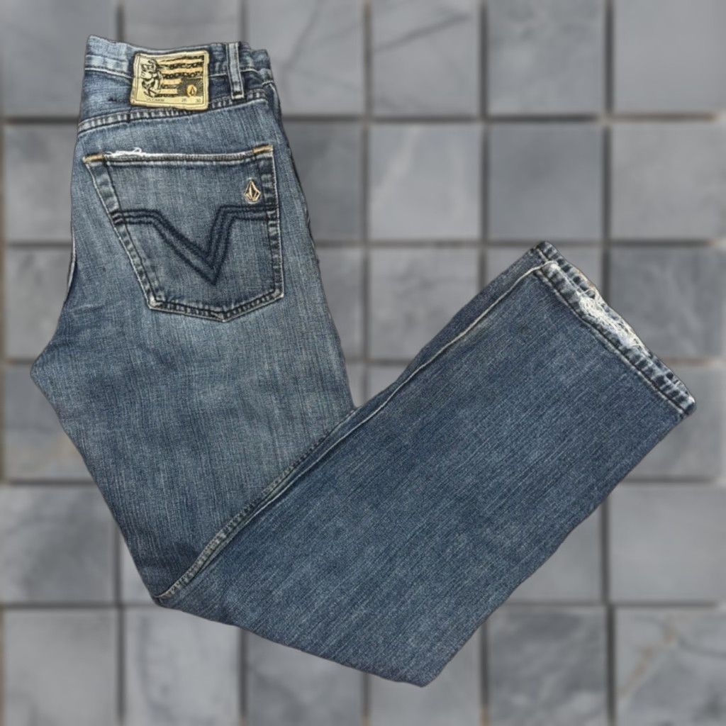 Volcom VINTAGE Volcom Jeans Men’s 28x30 Blue Denim Straight Fit - Skater Grunge 90s City Casual Mens Size US 28 / EU 44 - 1 Thumbnail