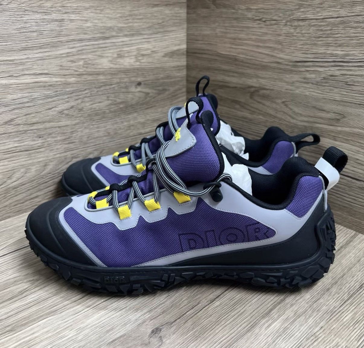 Dior Dior Izon Black and Purple Low-top Hiking Sneakers J41 Size US 8.5 / EU 41-42 - 1 Thumbnail