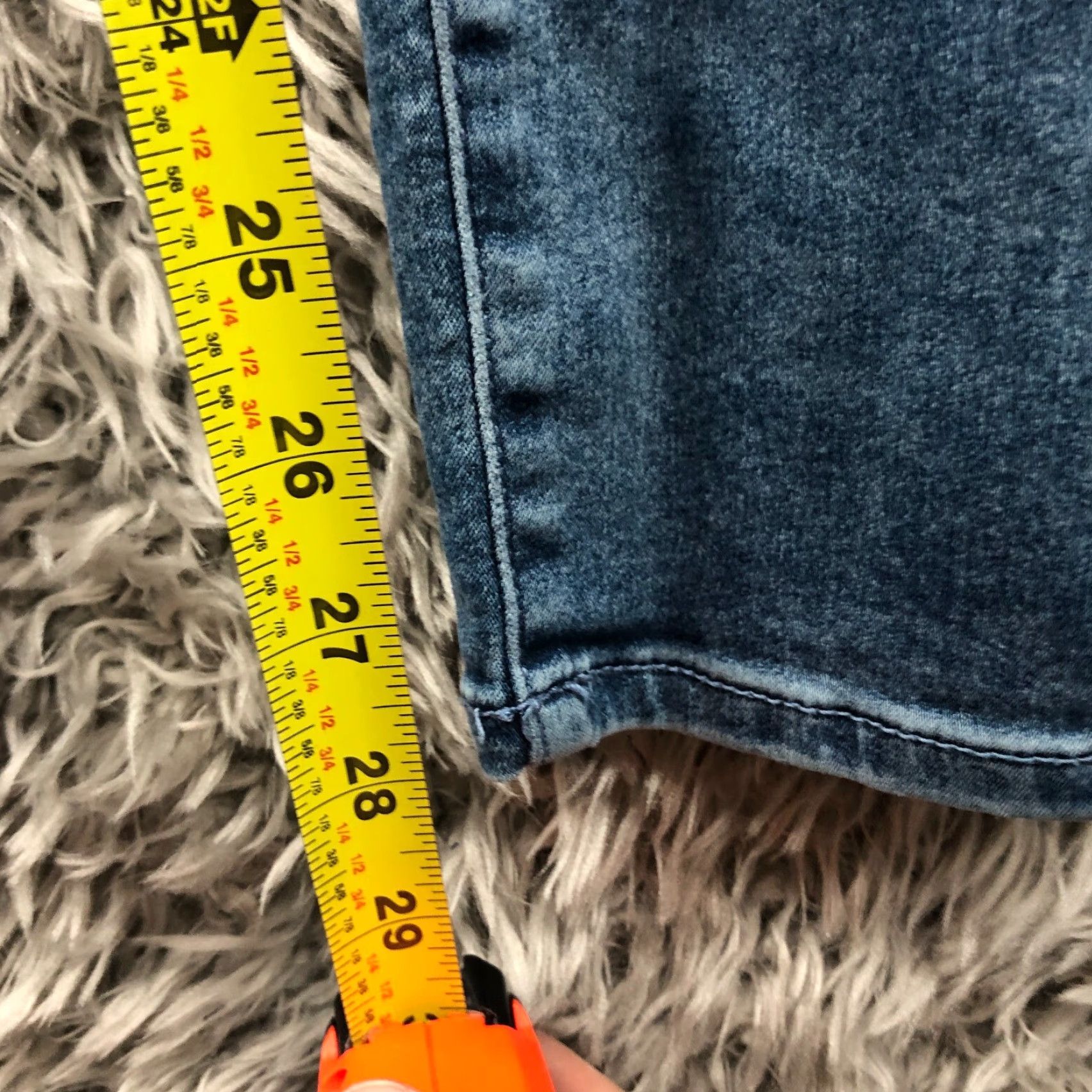H&M H&M High Waist Jegging Jeans Size 29 Womens Mid Rise Dark Wash Blue Denim Jeans Regular Womens 29 Blue Denim Size 29" - 3 Thumbnail