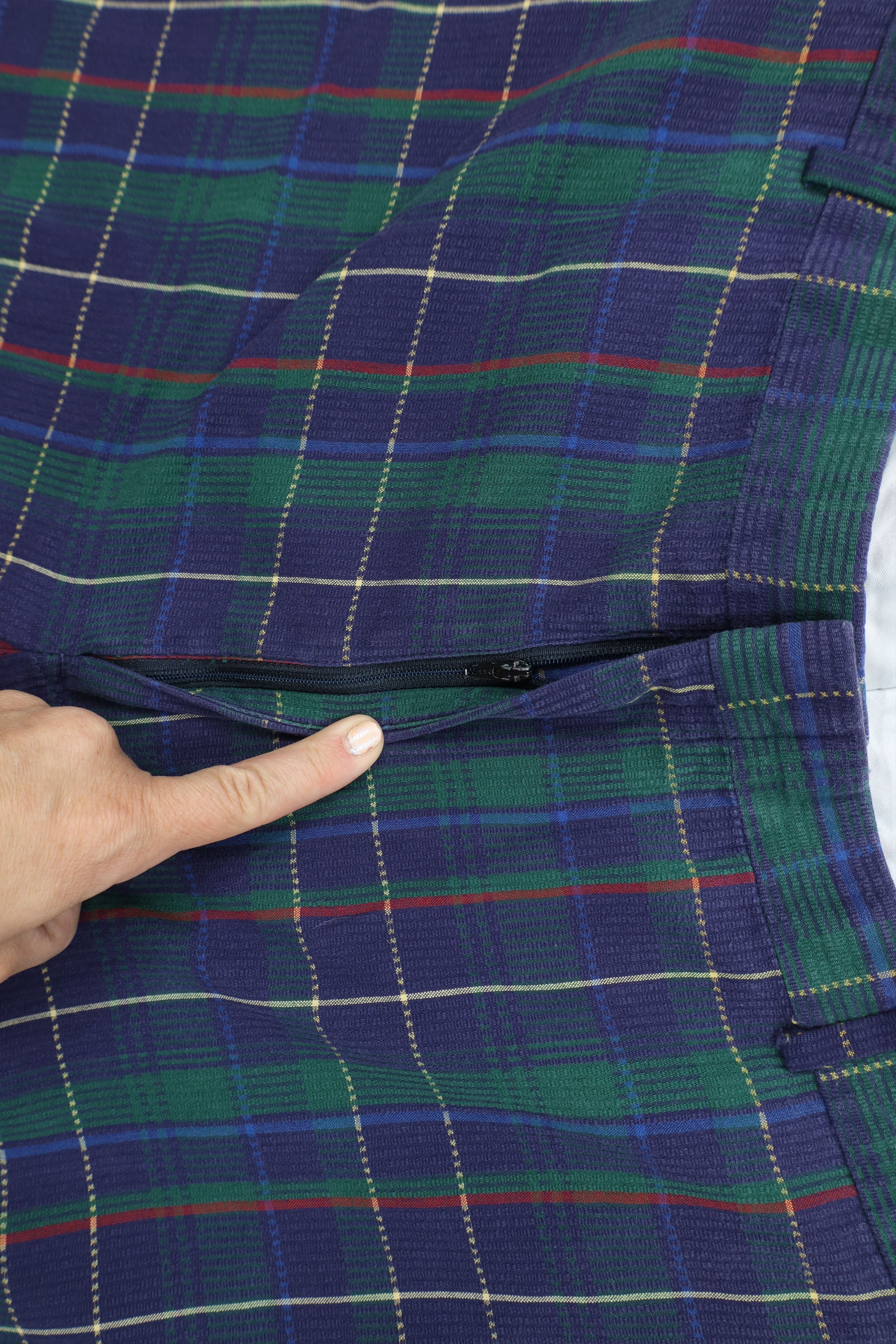 Orvis Vintage 70s Orvis Seersucker Wide Leg Chino Pants Plaid USA Size US 38 / EU 54 - 6 Thumbnail