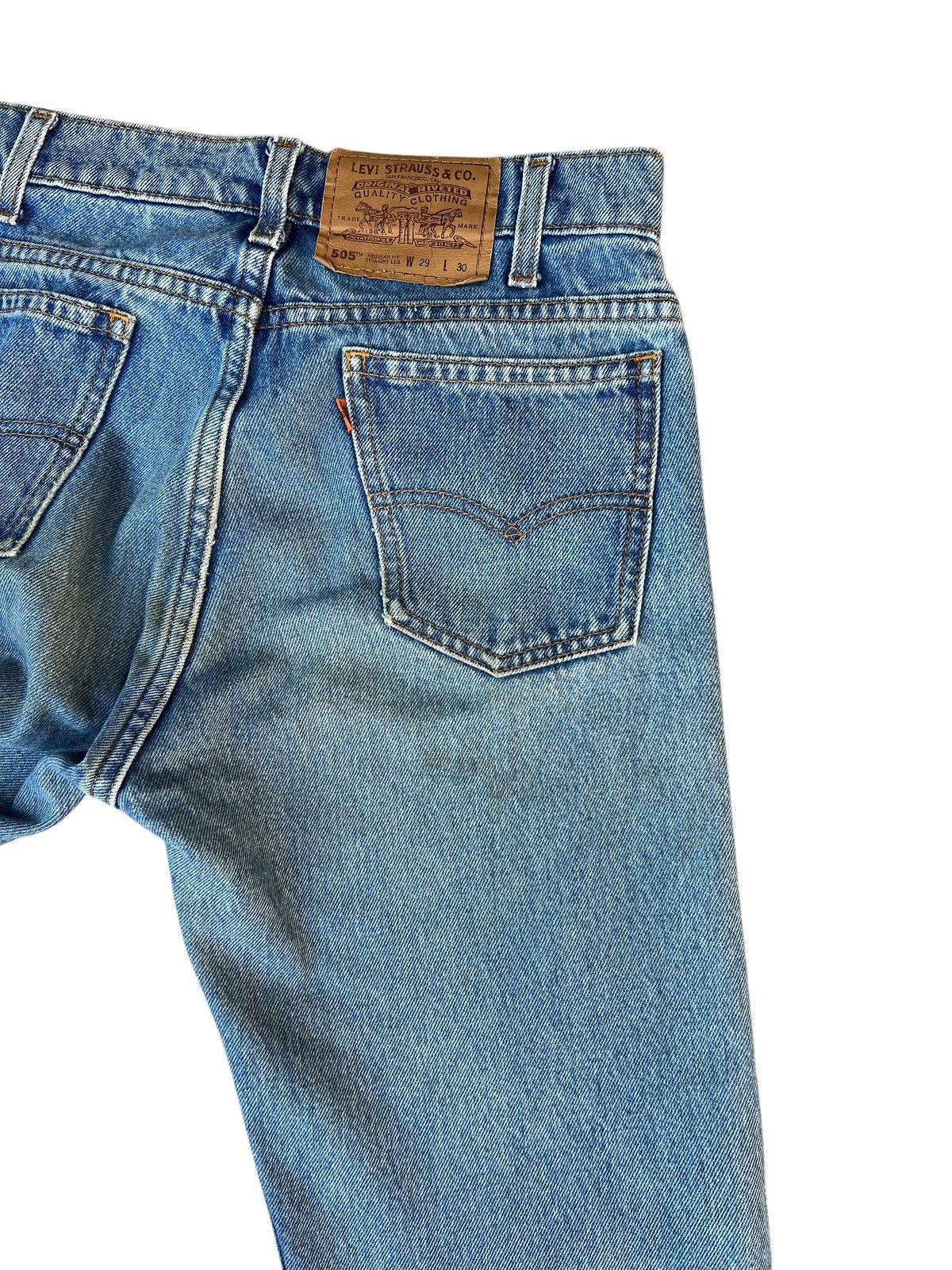 Levi's 1996 Dirty Mud Stains Denim Levi’s 505 Orange Tab Jeans Size US 29 - 18 Thumbnail