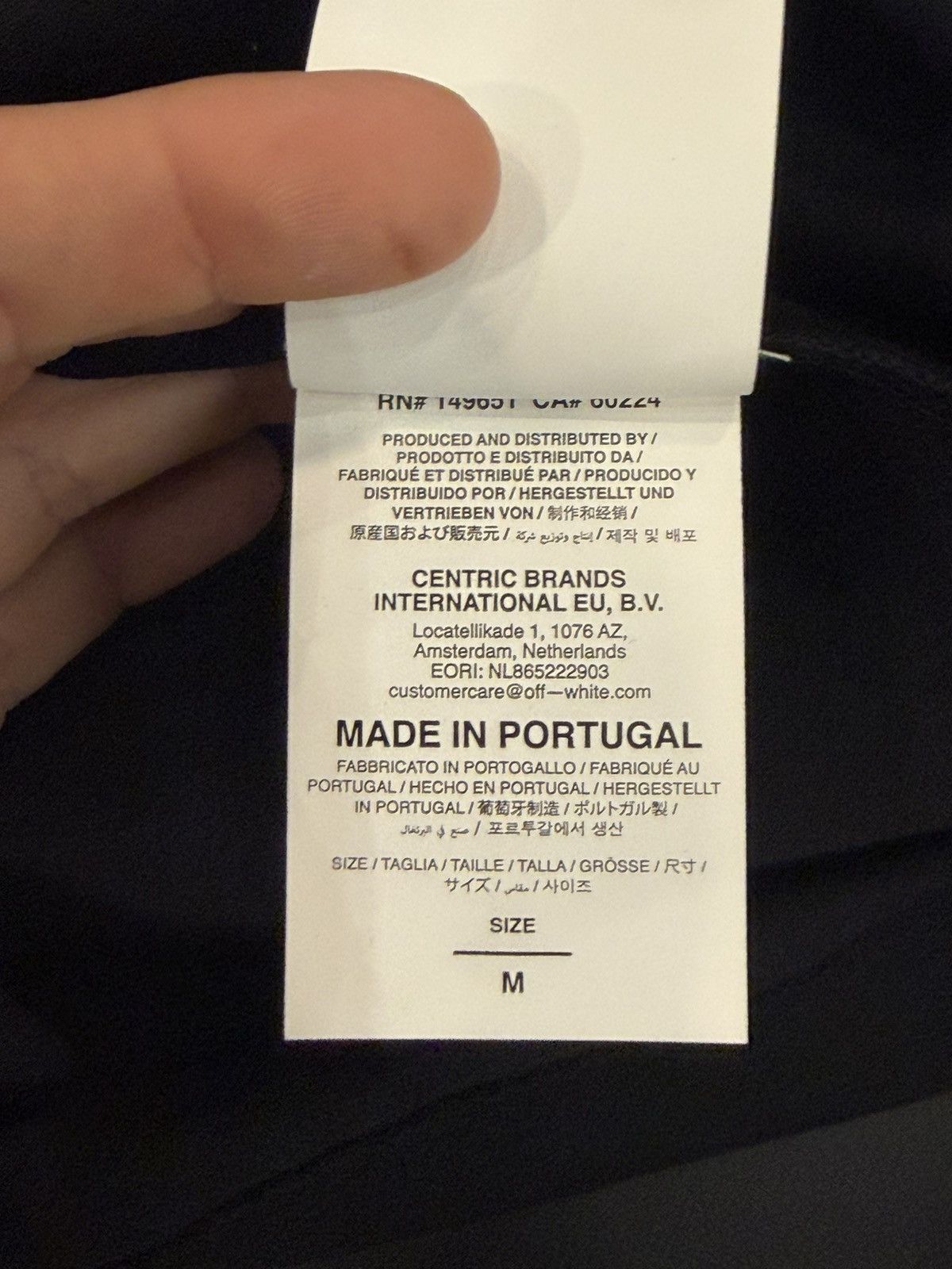 Off-White Size M - Off-White Spray Arrow T-Shirt Black Size US M / EU 48-50 / 2 - 12 Thumbnail
