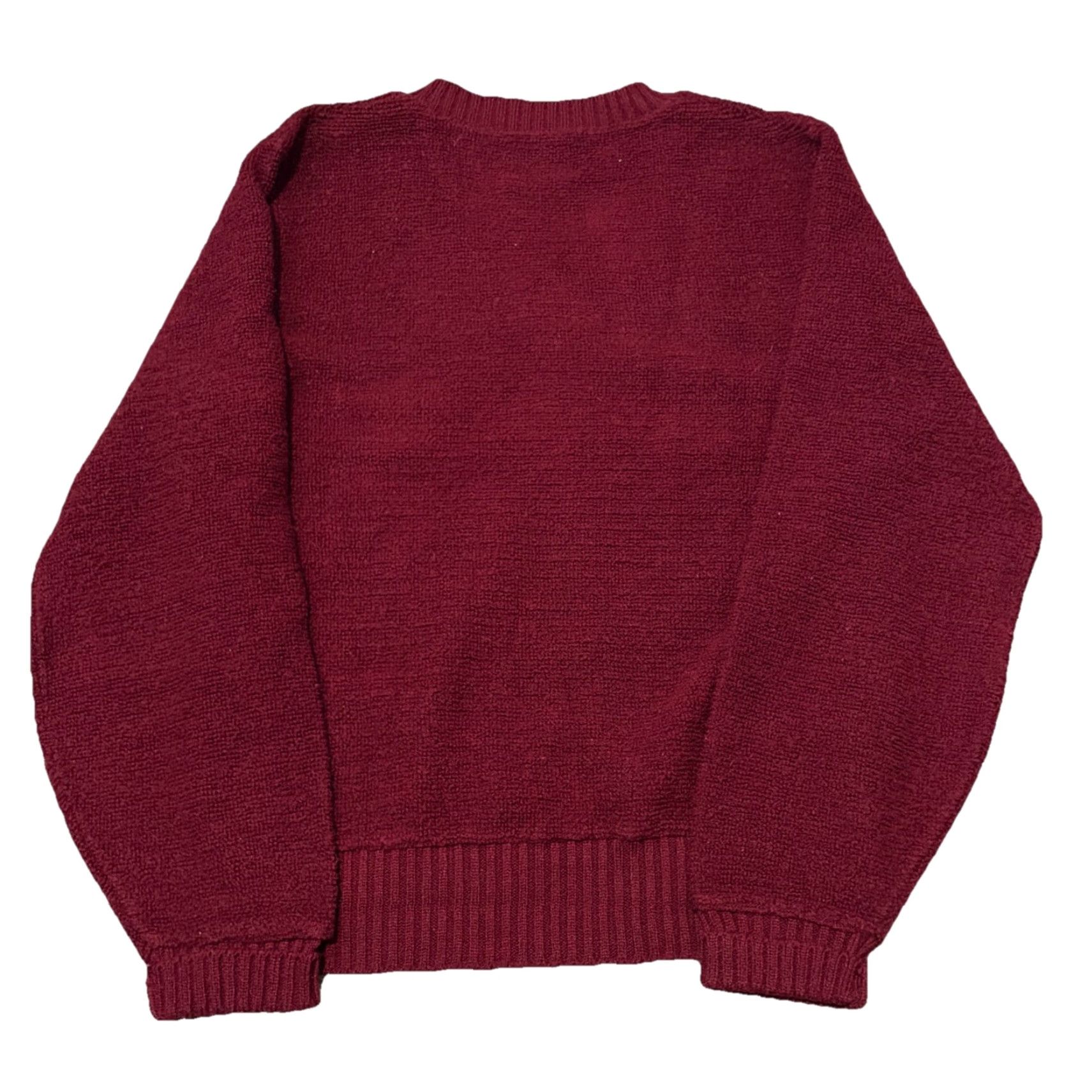 Vintage VINTAGE Campus Sweater Shirt Mens Small Red V-Neck Acrylic Knit USA 70s Pullover Size US S / EU 44-46 / 1 - 2 Thumbnail