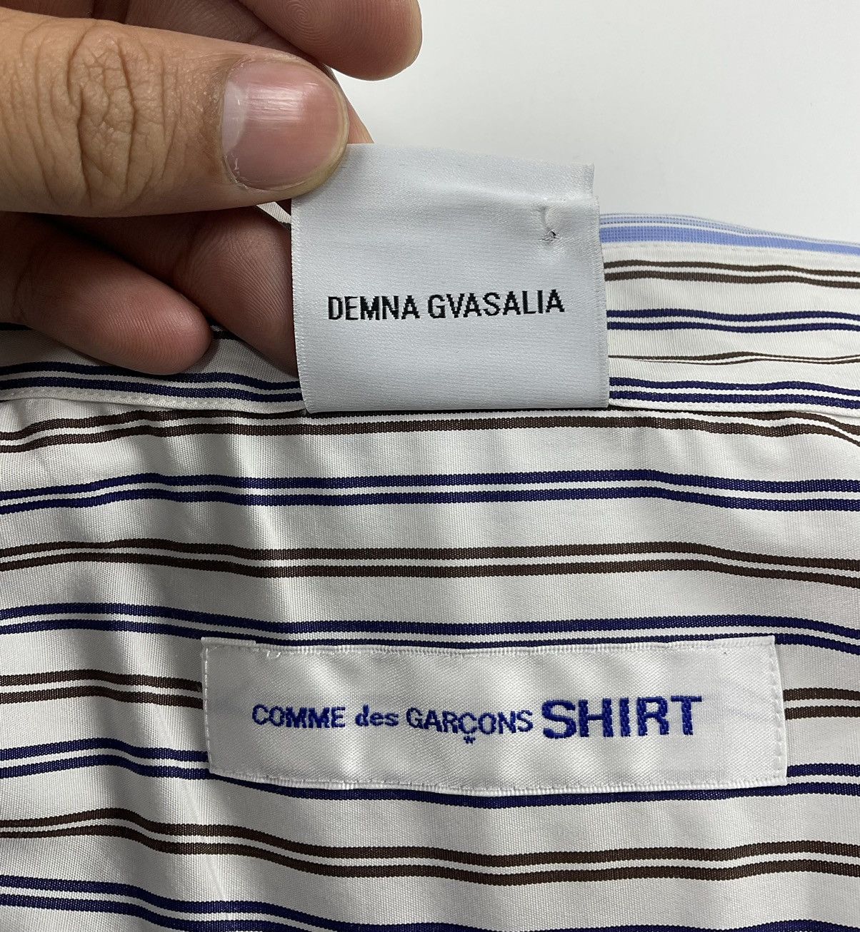 Comme des Garcons Vetements x CDG S/S'17 Double Layered Reversible Shirt Size US S / EU 44-46 / 1 - 10 Thumbnail