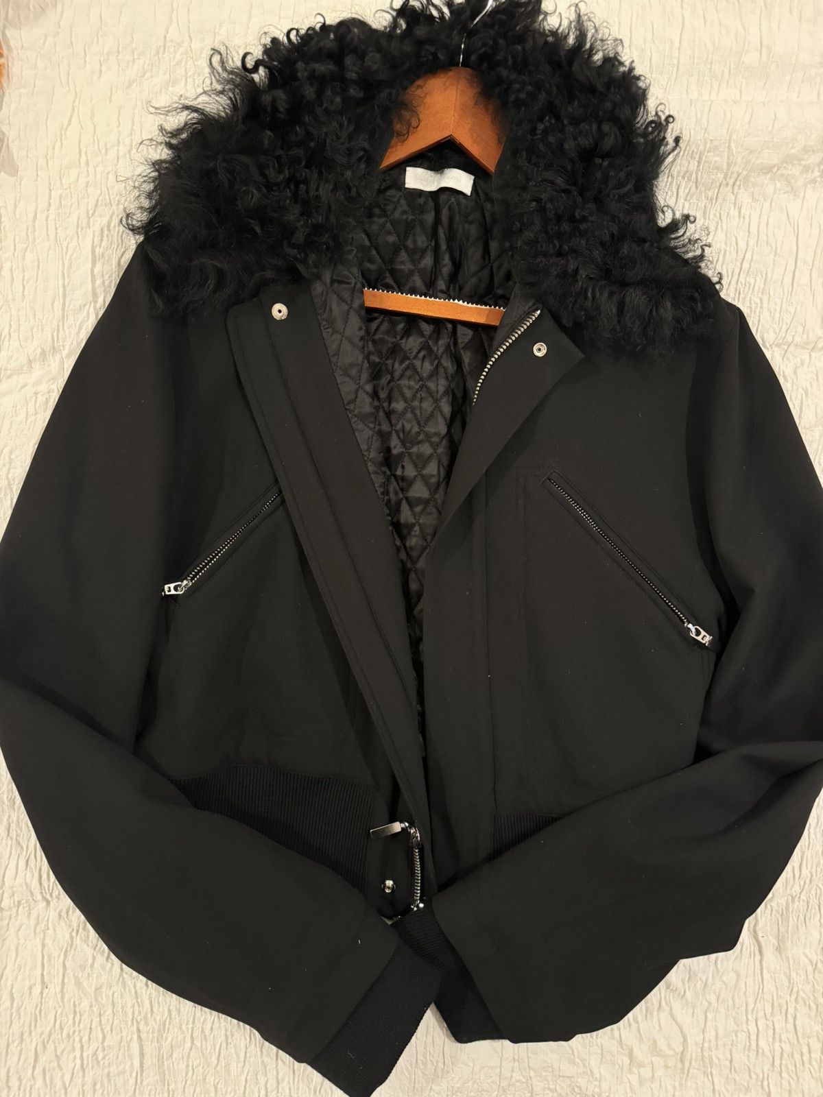 Maximilian Davis maximilian davis shearling collar elijah bomber jacket Size US M / EU 48-50 / 2 - 2 Thumbnail