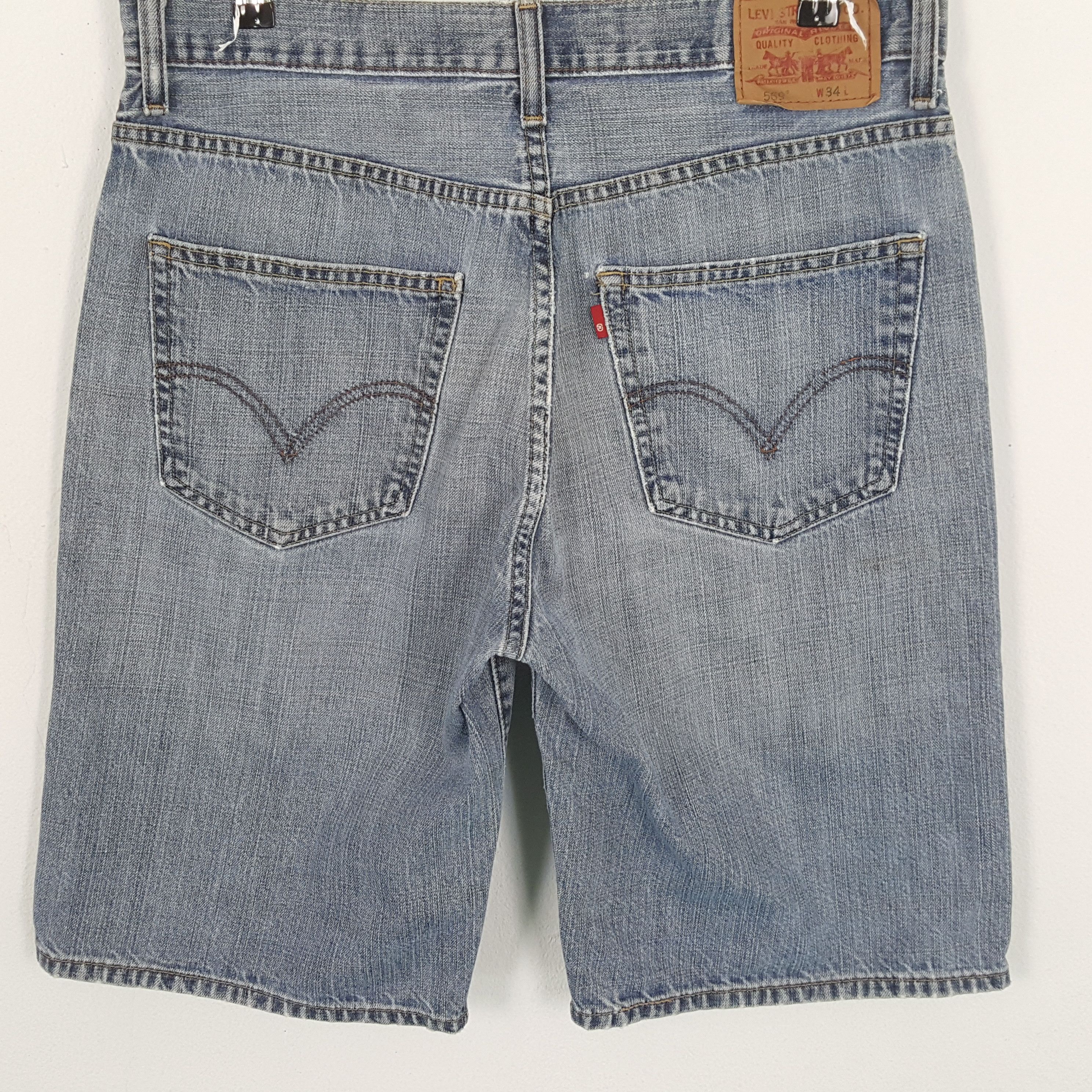 Levi's × Vintage LEVI'S Distressed Shorts Jeans Summer Style Size US 34 / EU 50 - 4 Thumbnail