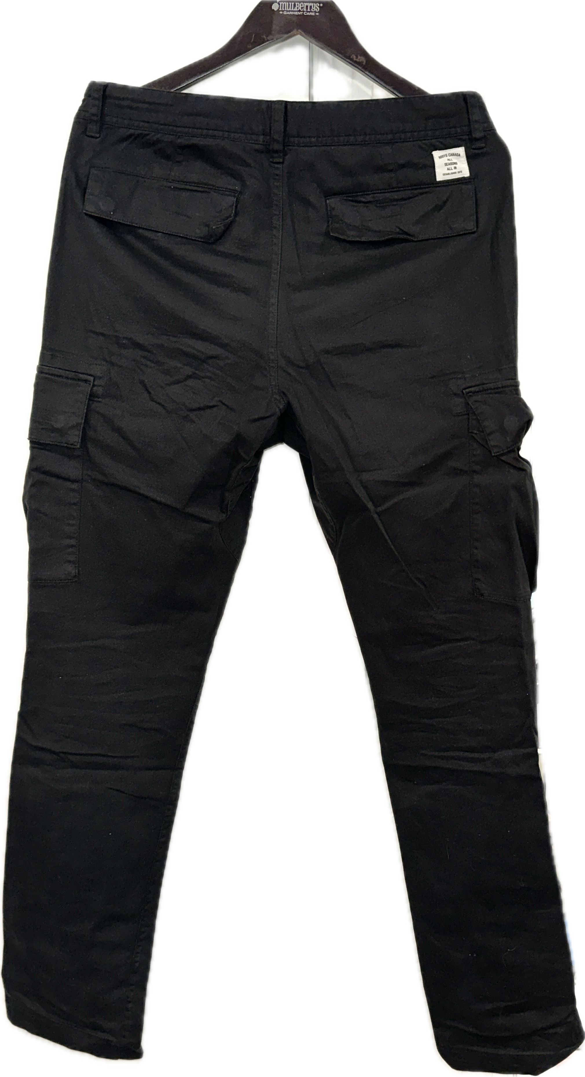 Roots Roots Black Cargo Pants Size US 31 - 2 Thumbnail