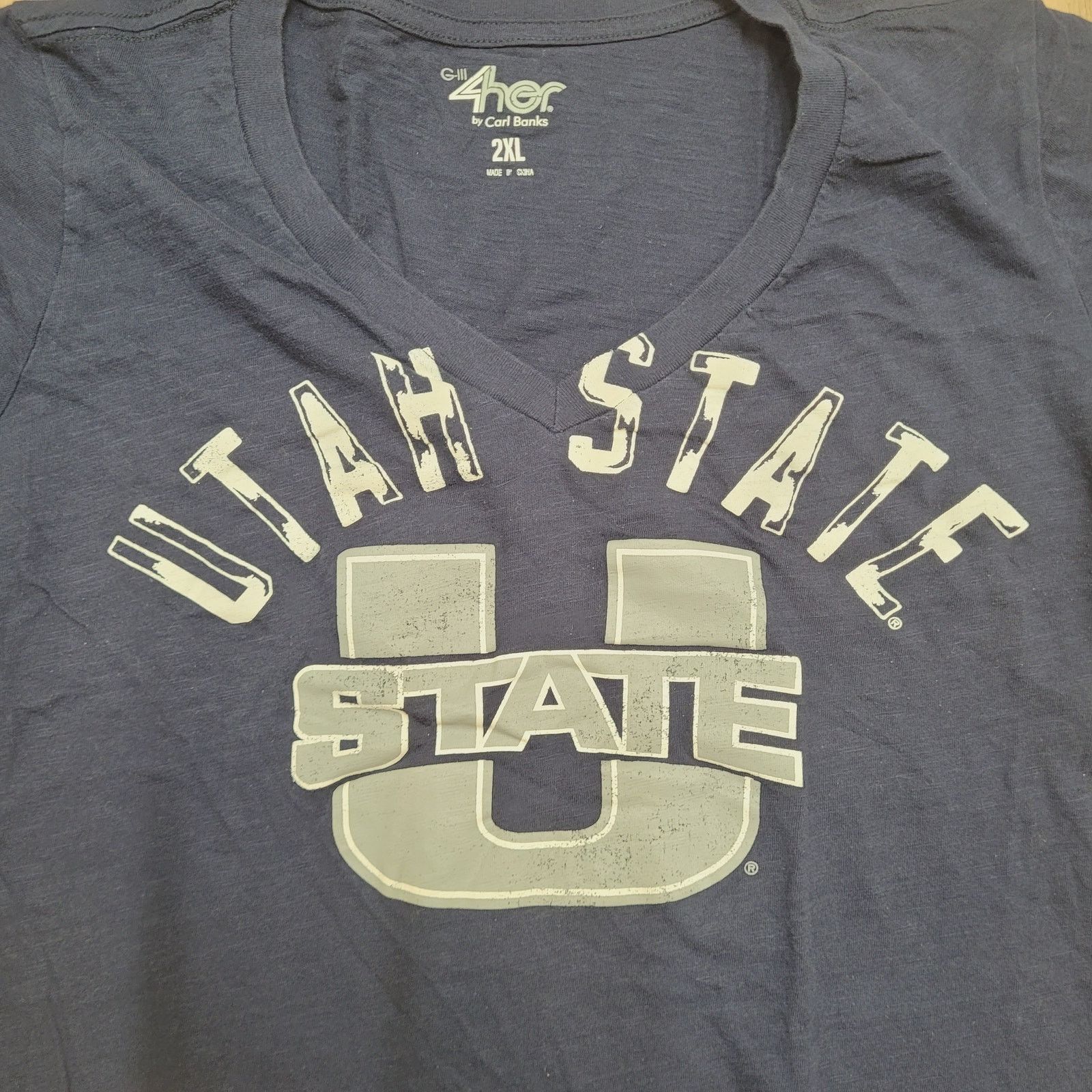 Other Utah State Aggies T Shirt Womens XL Stretch (Tag 2XL) V Neck Size XL / US 12-14 / IT 48-50 - 2 Thumbnail